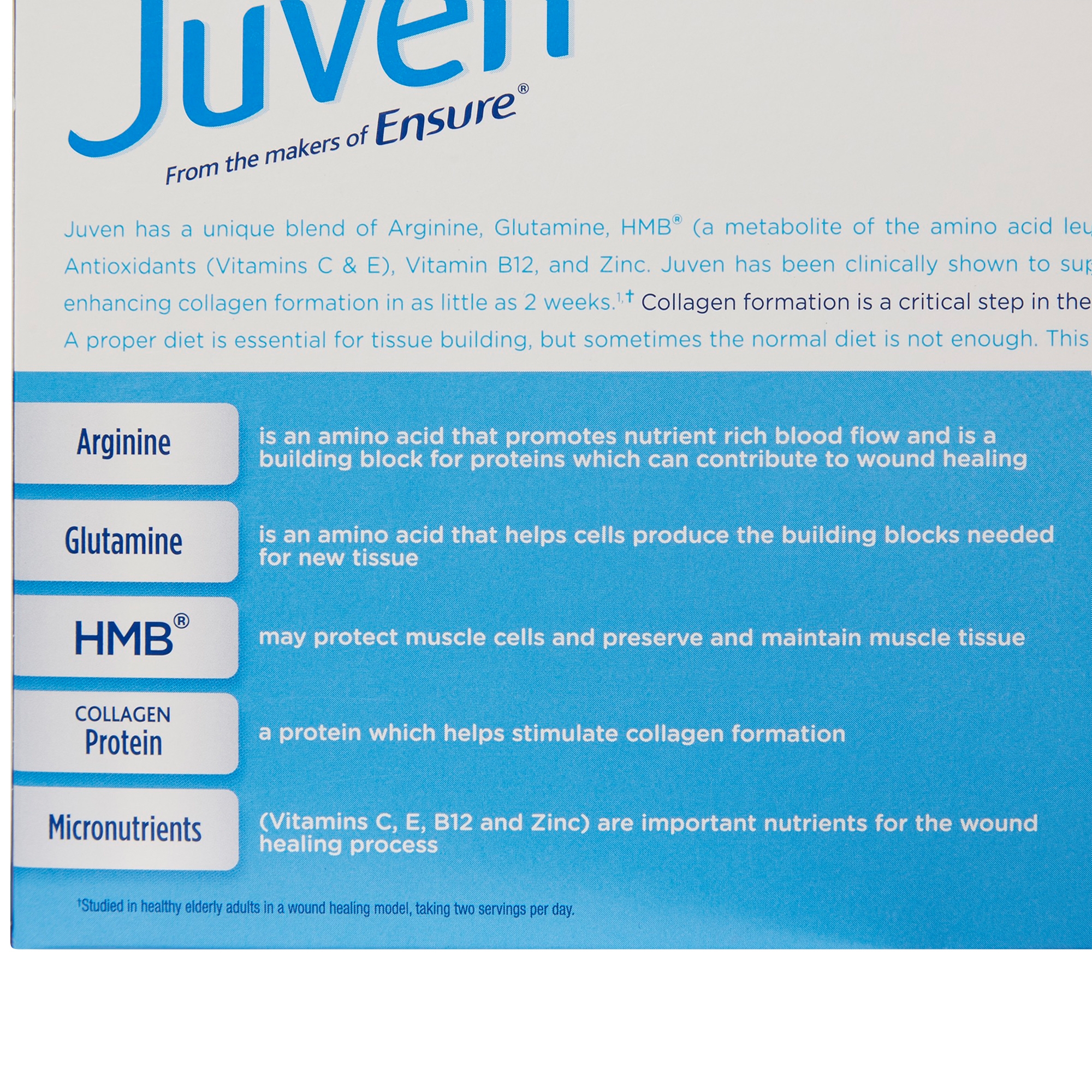 Abbott Nutrition 66686 - Juven® Arginine/Glutamine Therapeutic Nutrition Powder - 1/Pack, 30/Box, 180/Case