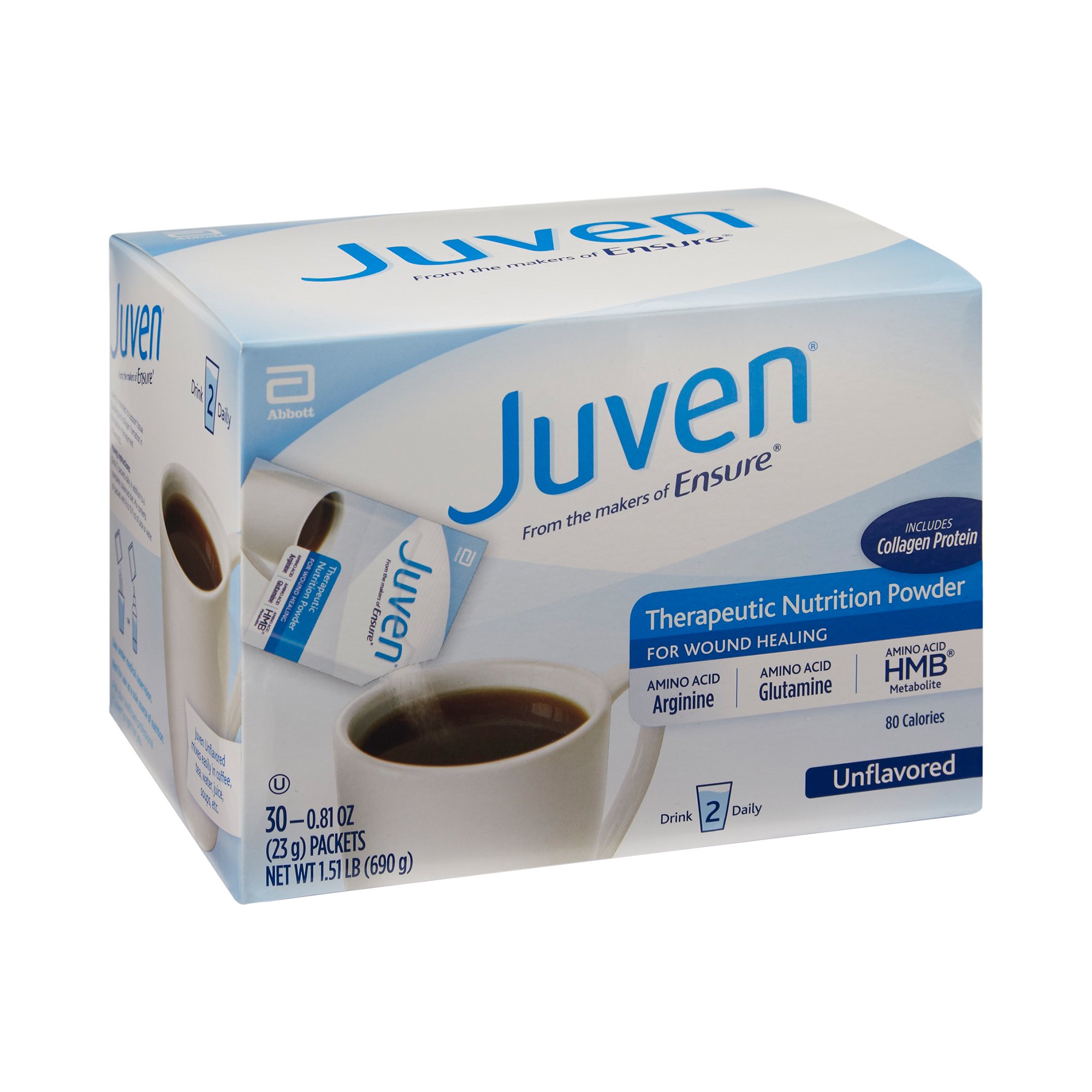 Abbott Nutrition 66686 - Juven® Arginine/Glutamine Therapeutic Nutrition Powder - 1/Pack, 30/Box, 180/Case