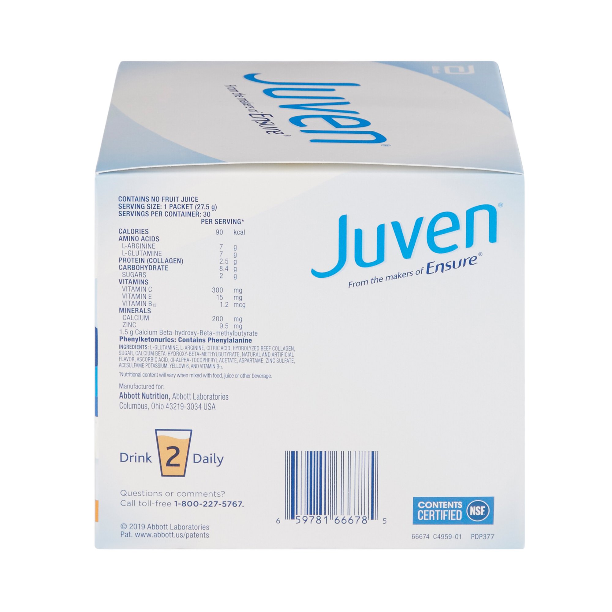 Abbott Nutrition - 66693 Juven® Orange Arginine/Glutamine Therapeutic Nutrition Powder