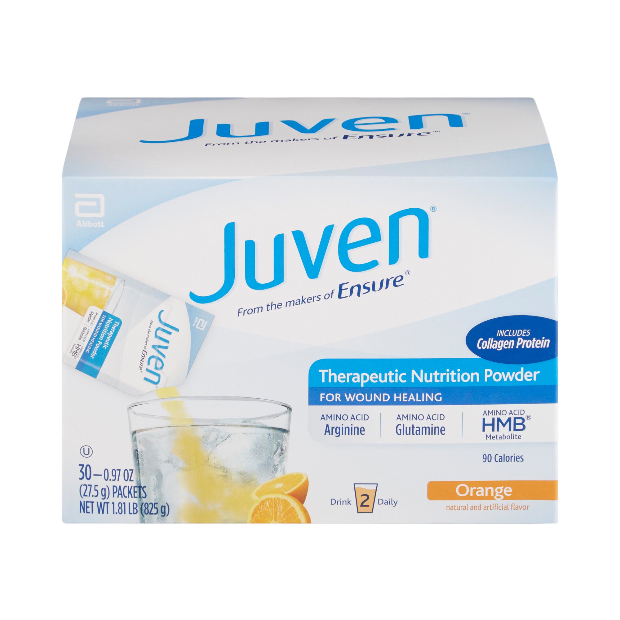 Abbott Nutrition - 66693 Juven® Orange Arginine/Glutamine Therapeutic Nutrition Powder