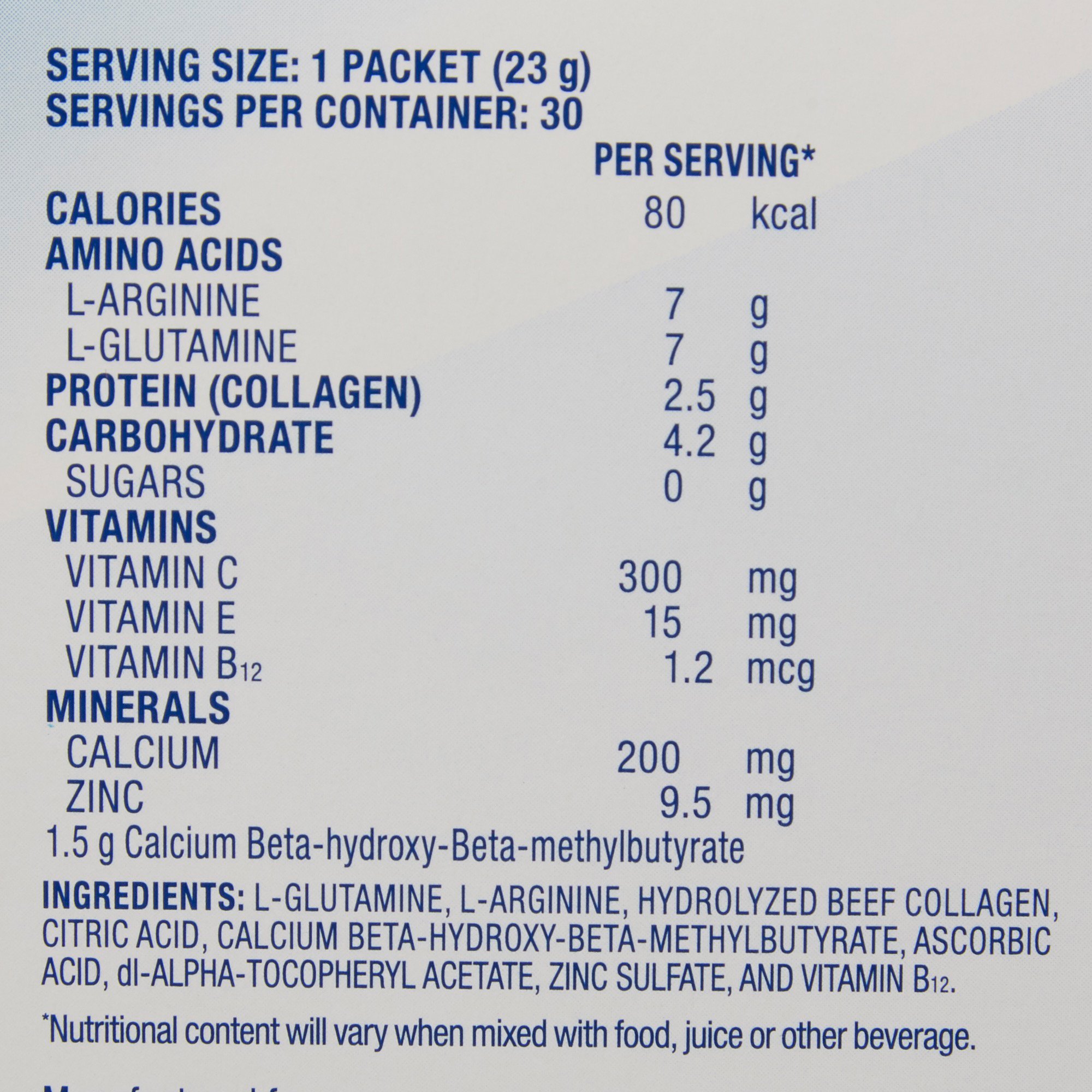 Abbott Nutrition 66695 - Juven® Arginine/Glutamine Therapeutic Nutrition Powder - 1/Pack, 30/Case