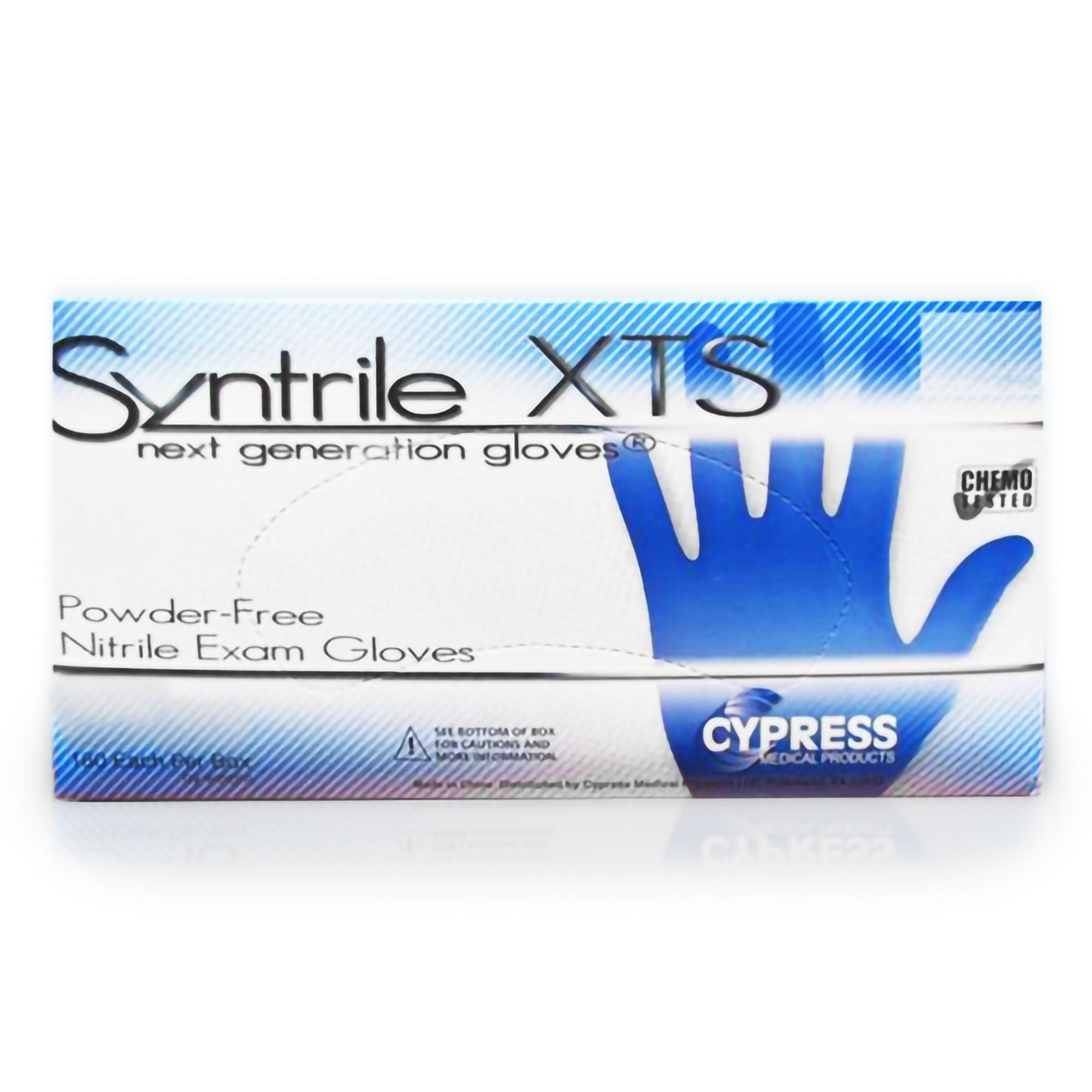 McKesson Brand - 27-12 Exam Glove Syntrile® XTS Small 200 per Box NonSterile Nitrile Standard Cuff Length Textured Fingertips Blue Chemo Tested