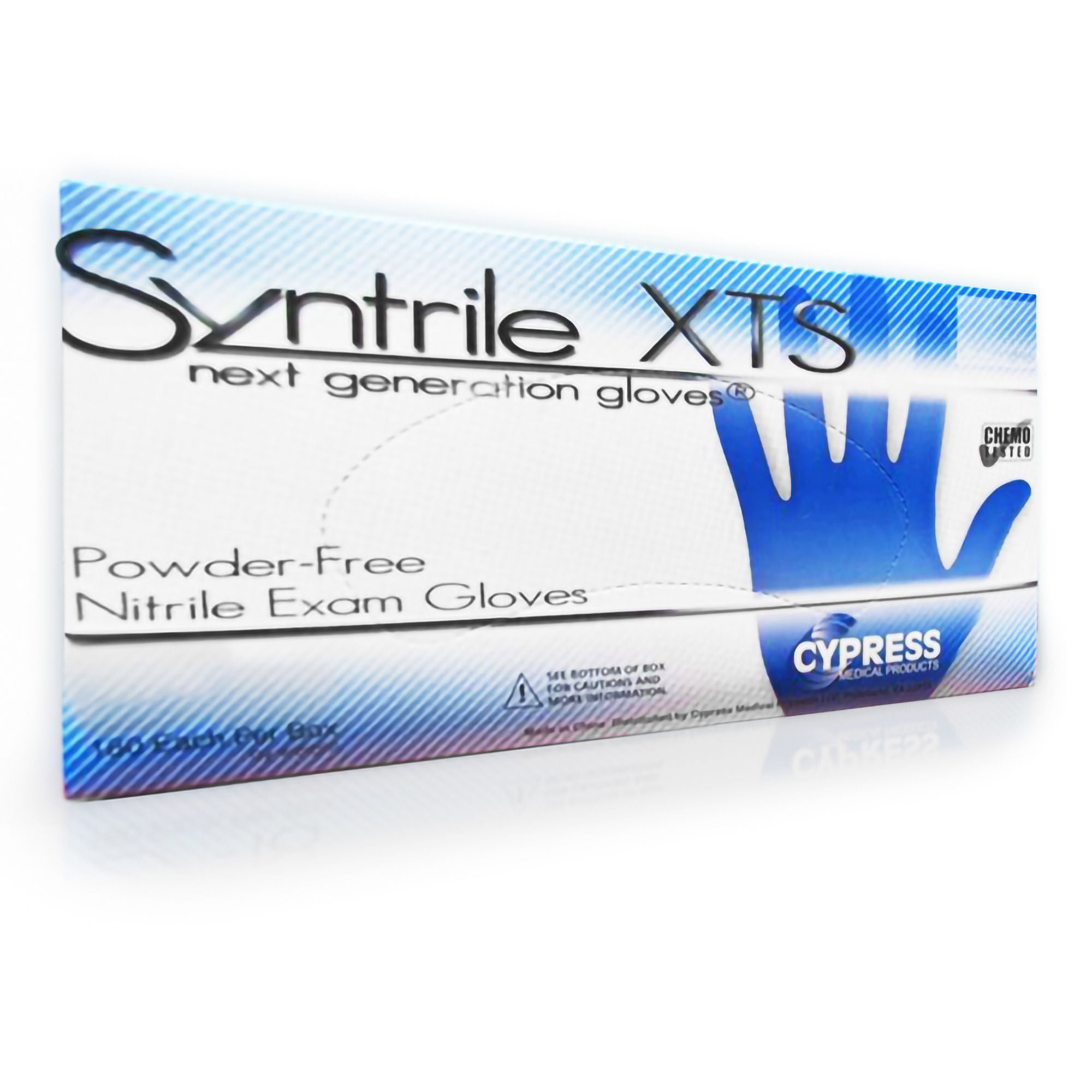 McKesson Brand - 27-12 Exam Glove Syntrile® XTS Small 200 per Box NonSterile Nitrile Standard Cuff Length Textured Fingertips Blue Chemo Tested