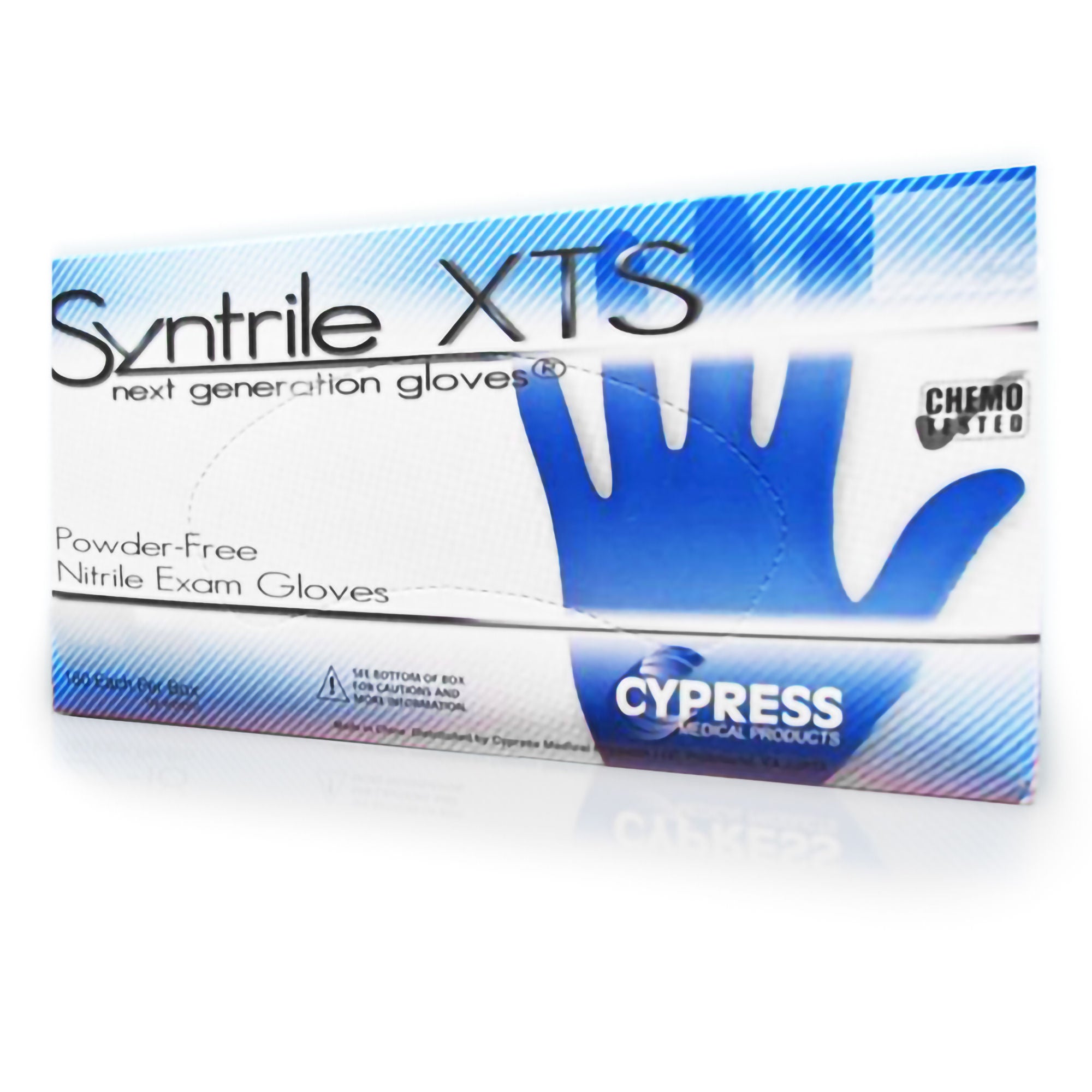 McKesson Brand - 27-12 Exam Glove Syntrile® XTS Small 200 per Box NonSterile Nitrile Standard Cuff Length Textured Fingertips Blue Chemo Tested