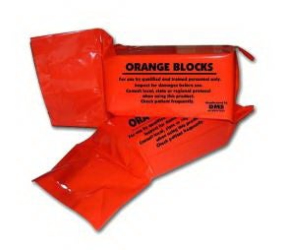 Dick Medical Supply - 50230SP Head Block Orange Blocks™ 4 X 5 X 10 Inch