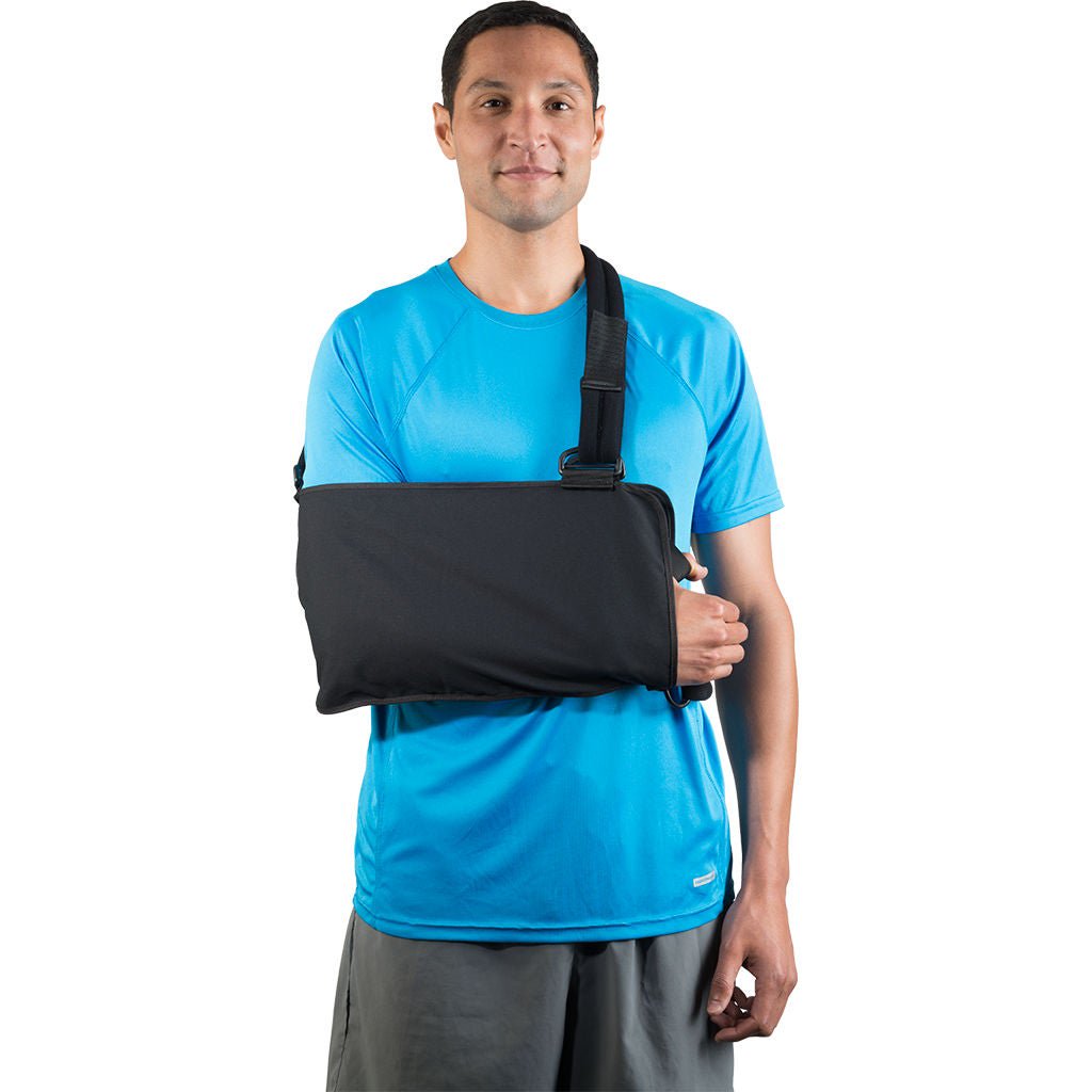 Breg - VP20105-040 Shoulder Immobilizer Deluxe Large Cotton / Foam D-Ring / Hook and Loop Strap Closure Envelope Left or Right Shoulder