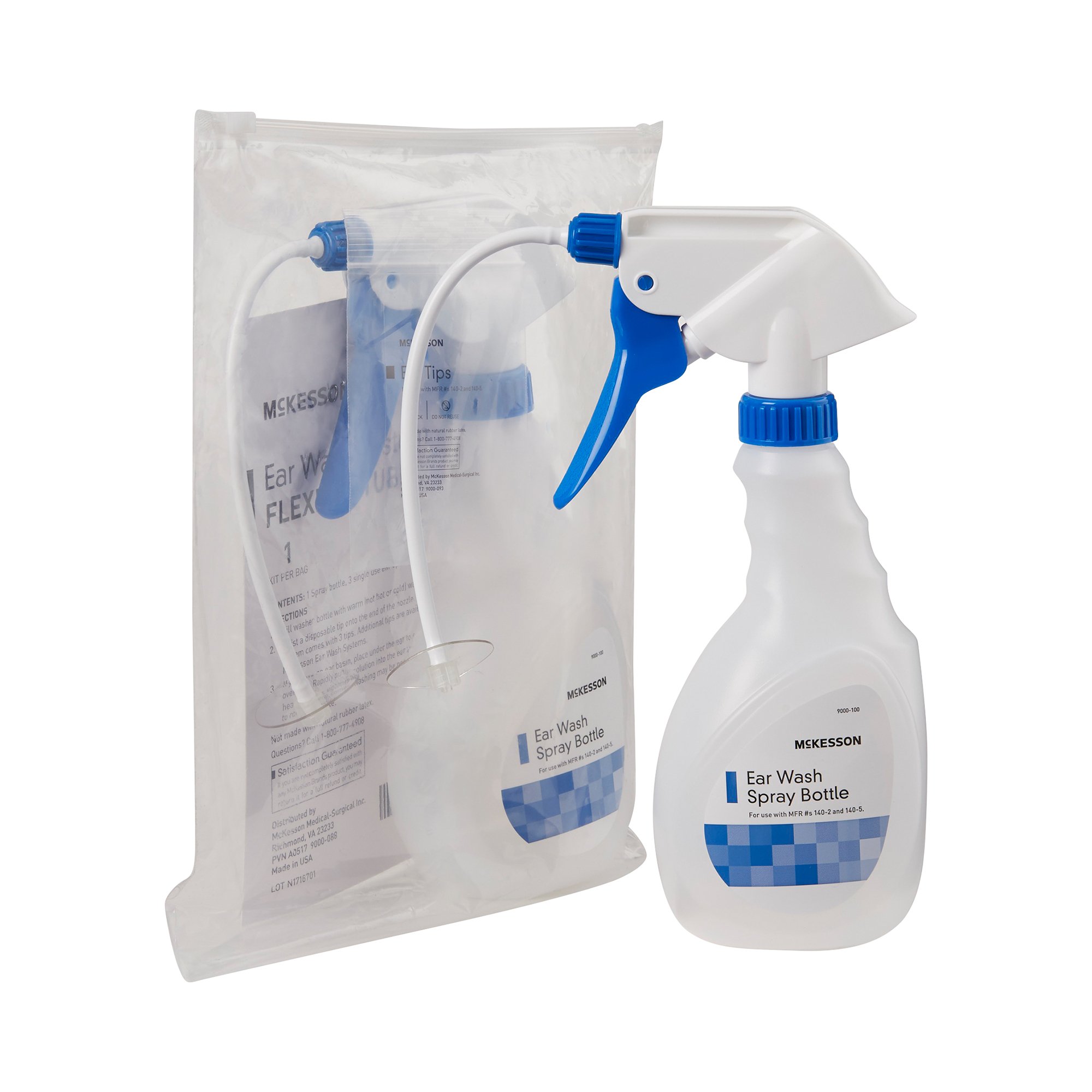 McKesson Brand - 140-2 McKesson Ear Wash System with Flexible Tubes and Three Tips