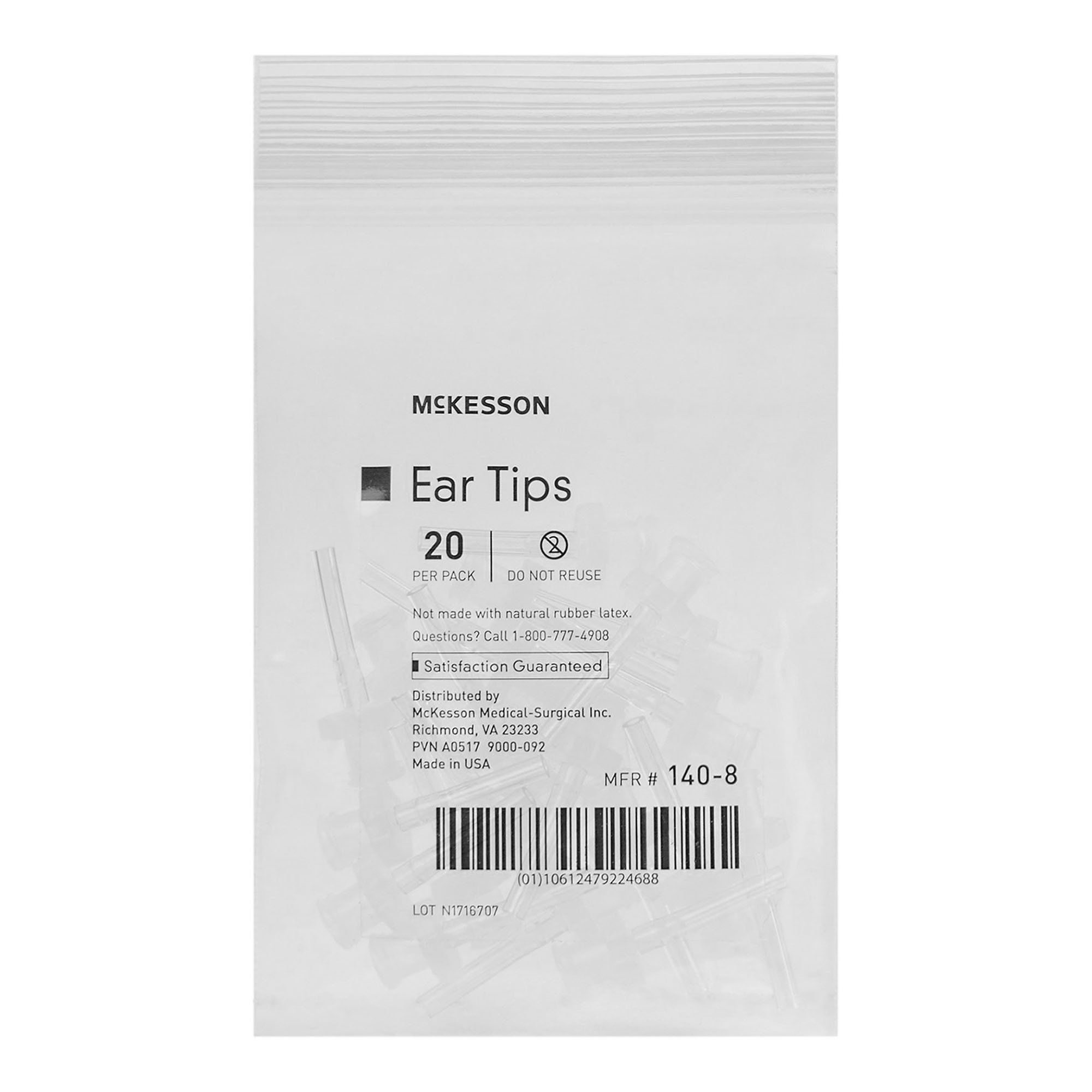 McKesson Brand - 140-4 McKesson Ear Wash System Kit with Rigid Tube and 23 Ear Tips