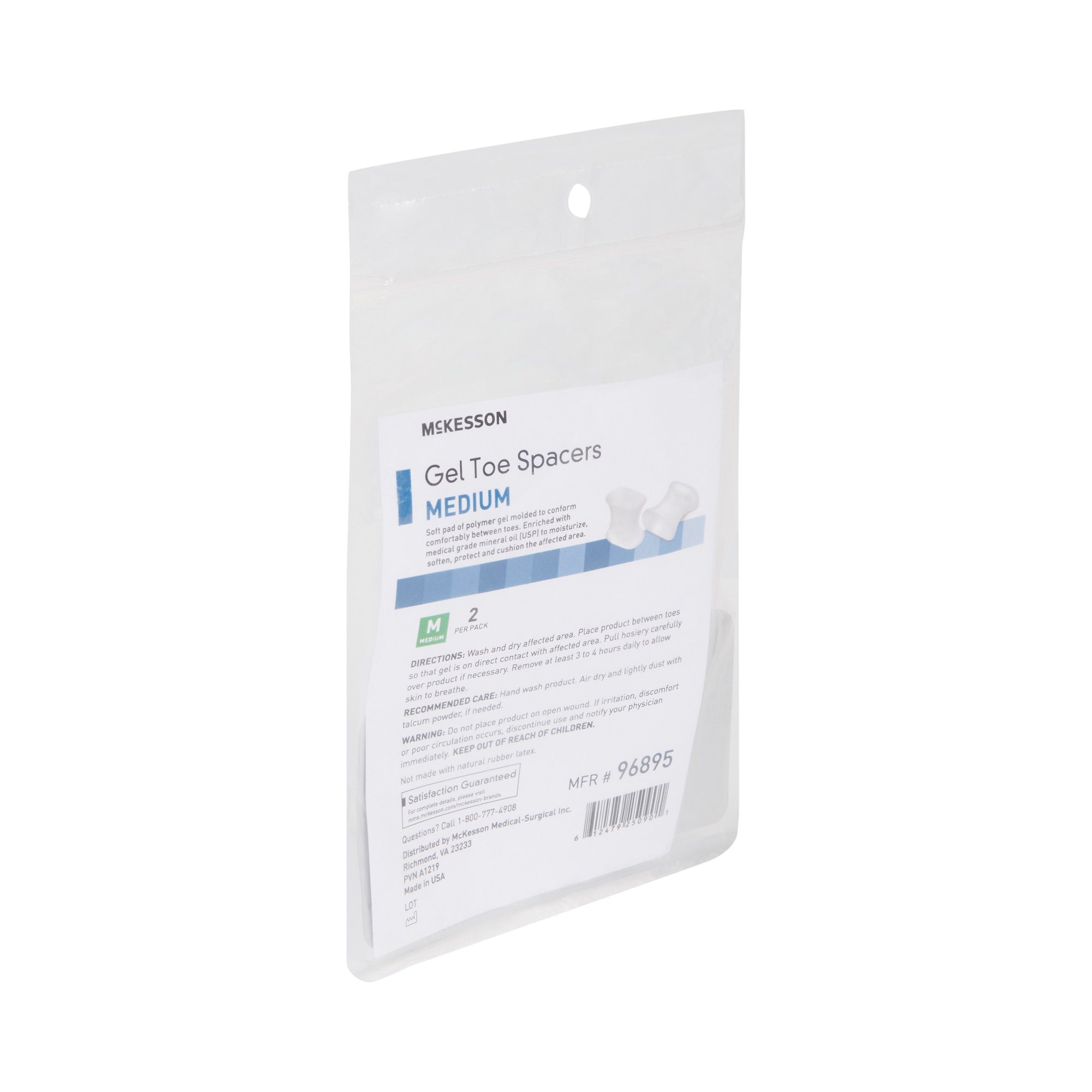 McKesson Brand 96895 - McKesson Gel Toe Spacers, Medium - 2/Pack
