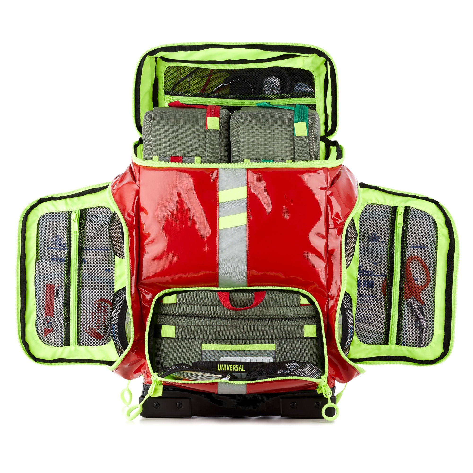StatPacks Inc - G35001RE EMS Backpack G3 Clinician Red Urethane-Coated Tarpaulin 7 X 17 X 20 Inch