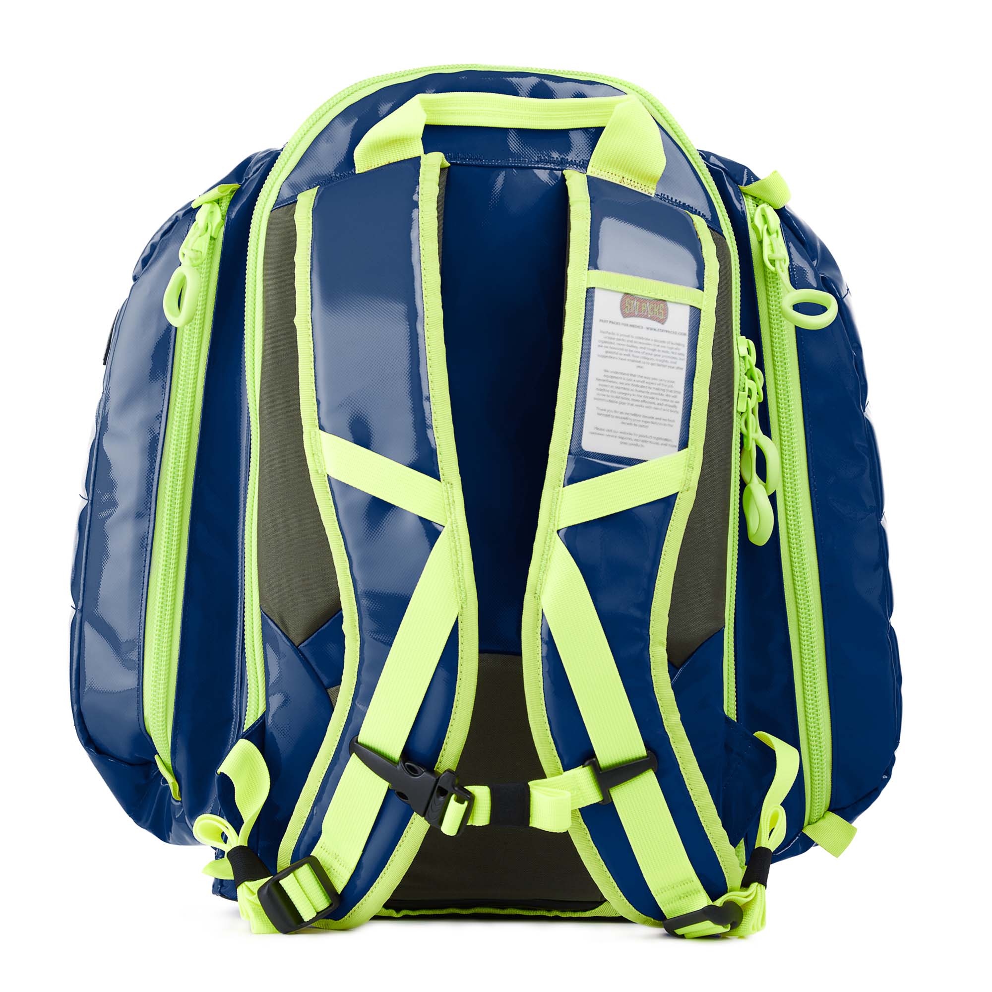StatPacks Inc - G35007BU EMS AED Backpack G3 Quicklook AED Blue Urethane-Coated Tarpaulin 19 X 18 X 8 Inch