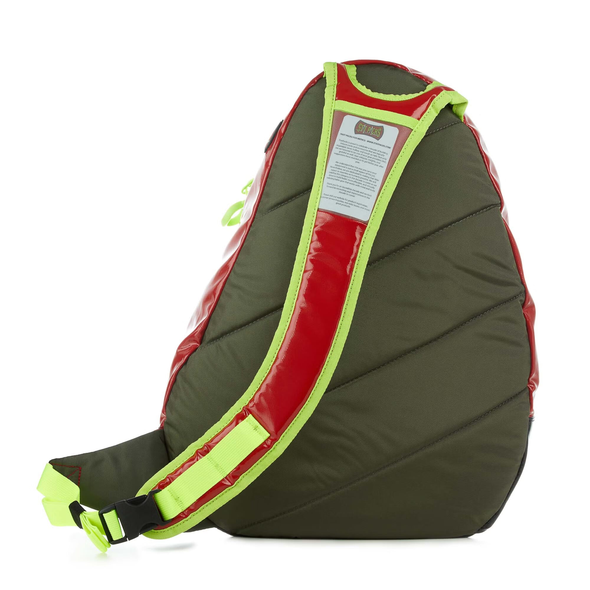 StatPacks Inc - G35011RE EMS Backpack G3 Medslinger Red Urethane-Coated Tarpaulin 18-1/2 X 13 X 3 Inch