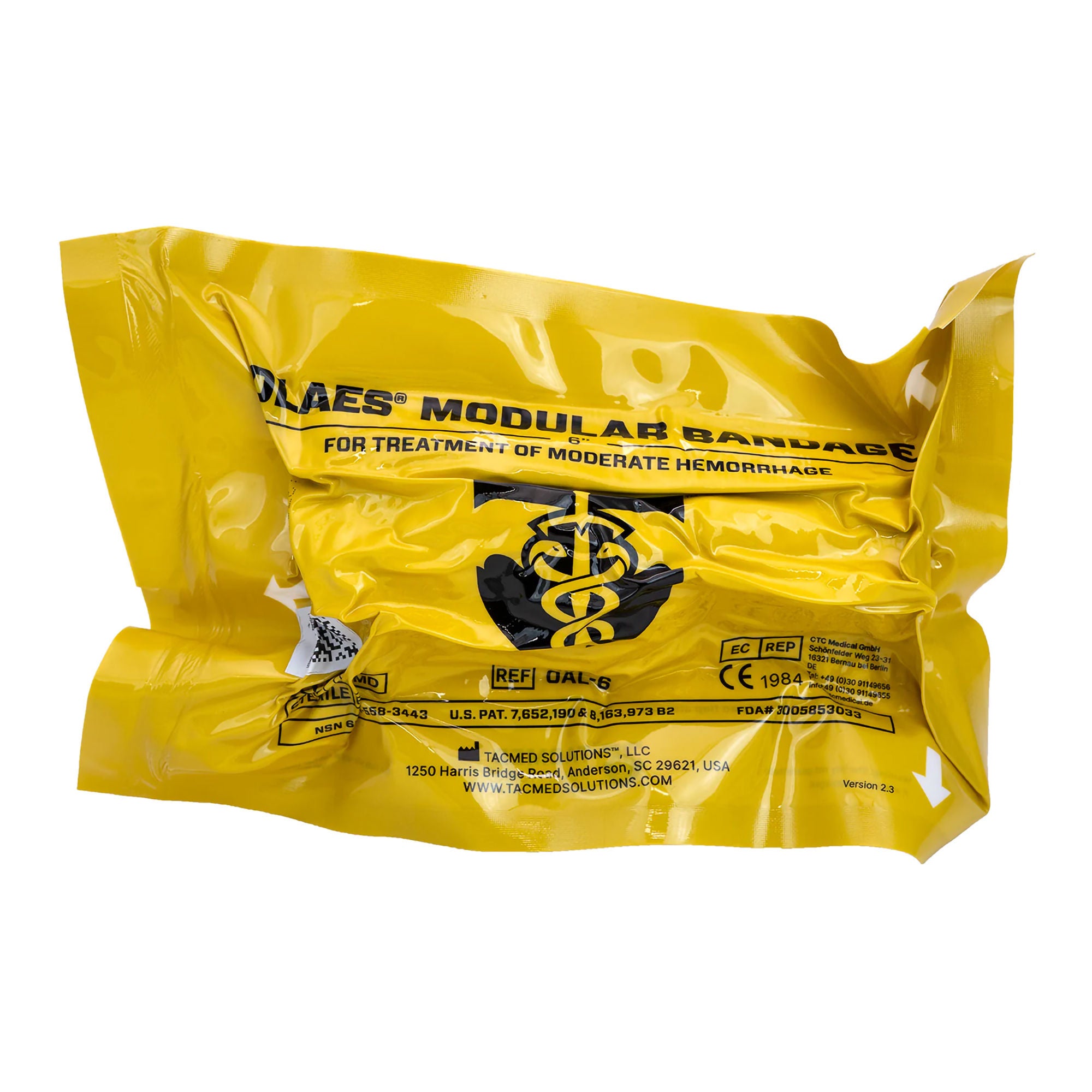 Tactical Medical Solutions Inc - OAL-6 Hemostatic Dressing Olaes® Modular Bandage 6 X 48 Inch 1 per Pack Sterile