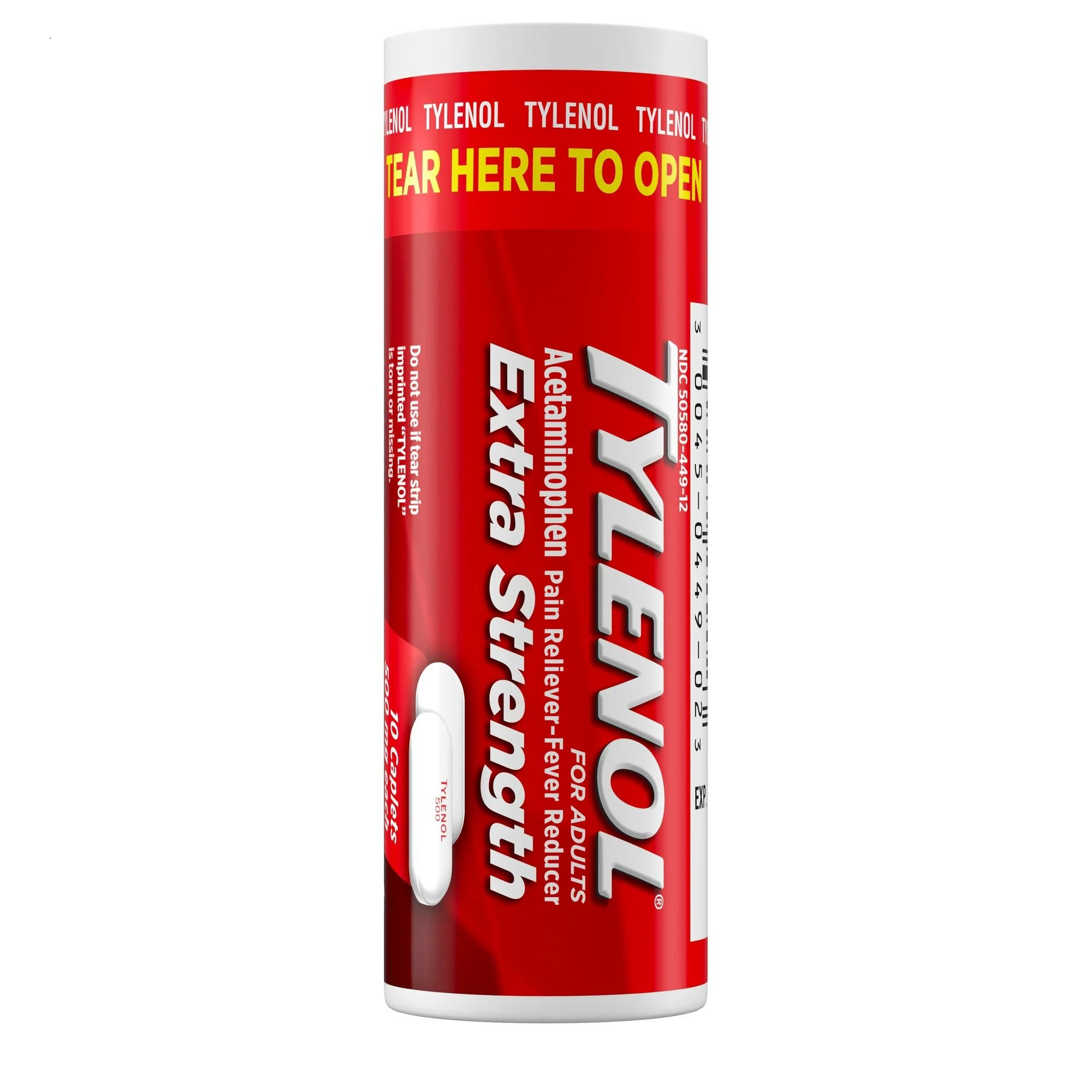 Kenvue Brands LLC 304490400 - Tylenol® Extra Strength Acetaminophen Pain Relief - 144/Case