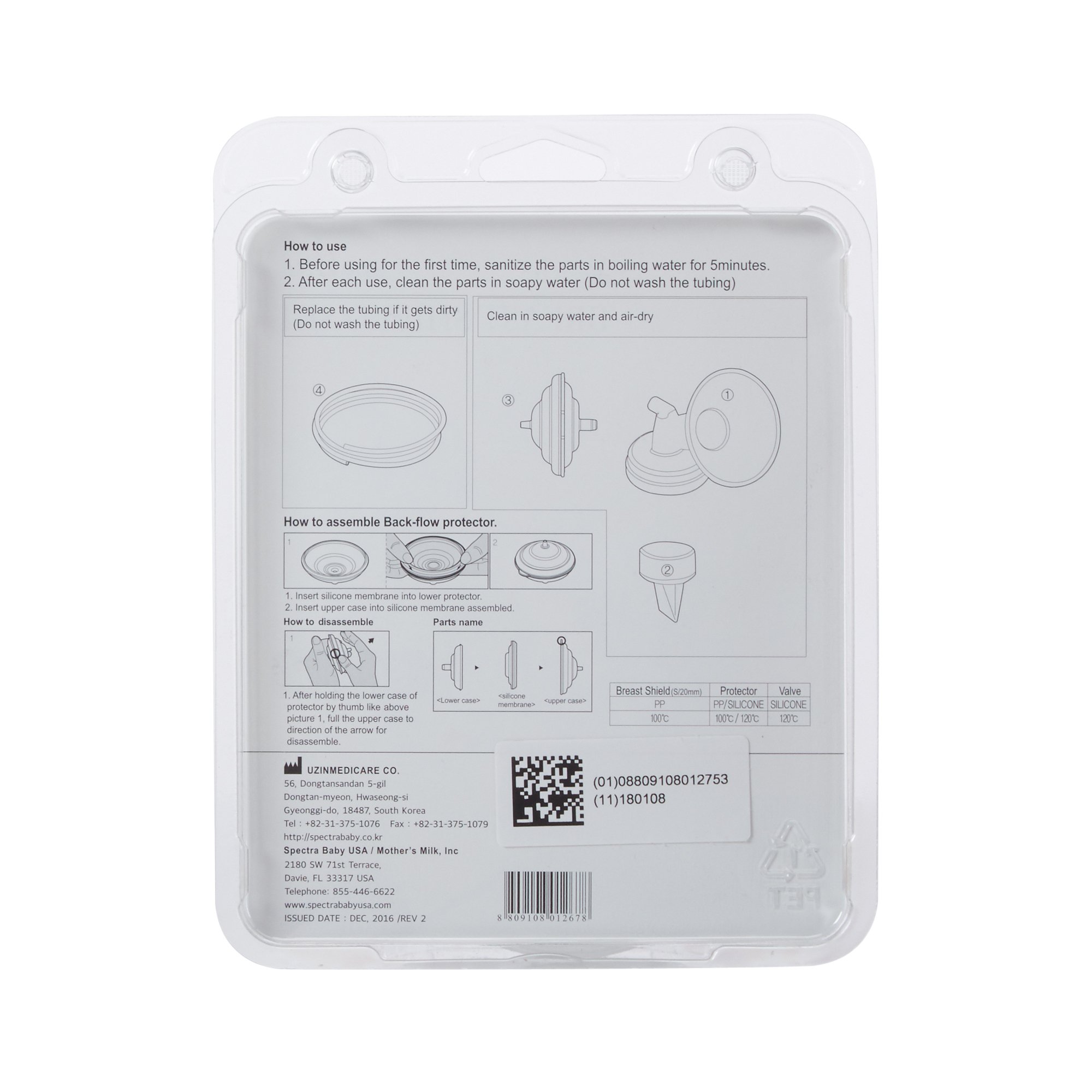 Mother's Milk Inc MM012753 - SpeCtra Breast Shield Replacement Set - 1/Each