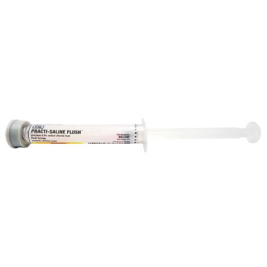 Wallcur - 1513FS Clinical Training Medication Practi-Saline Flush™ Liquid Needle Free Syringe 3 mL