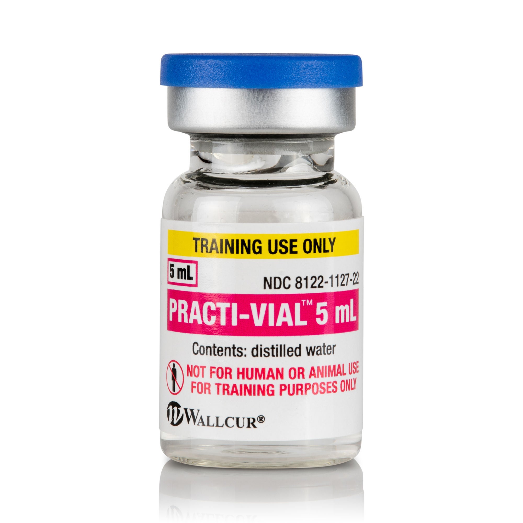 Wallcur - 420PV Clinical Training Medication Practi-5 mL Vial™ Liquid Vial 5 mL