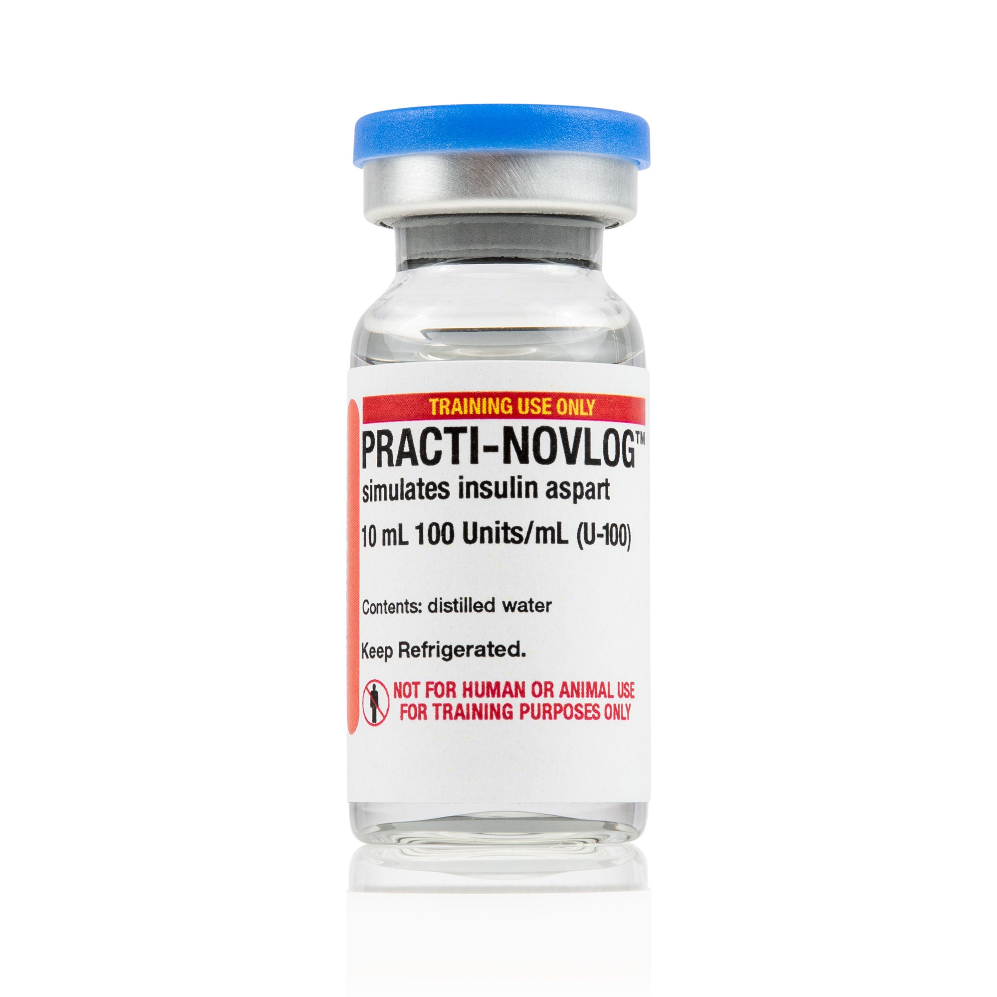 Wallcur - 445NL Clinical Training Medication Practi-Novlog (Insulin Aspart)™ Liquid Vial 10 mL