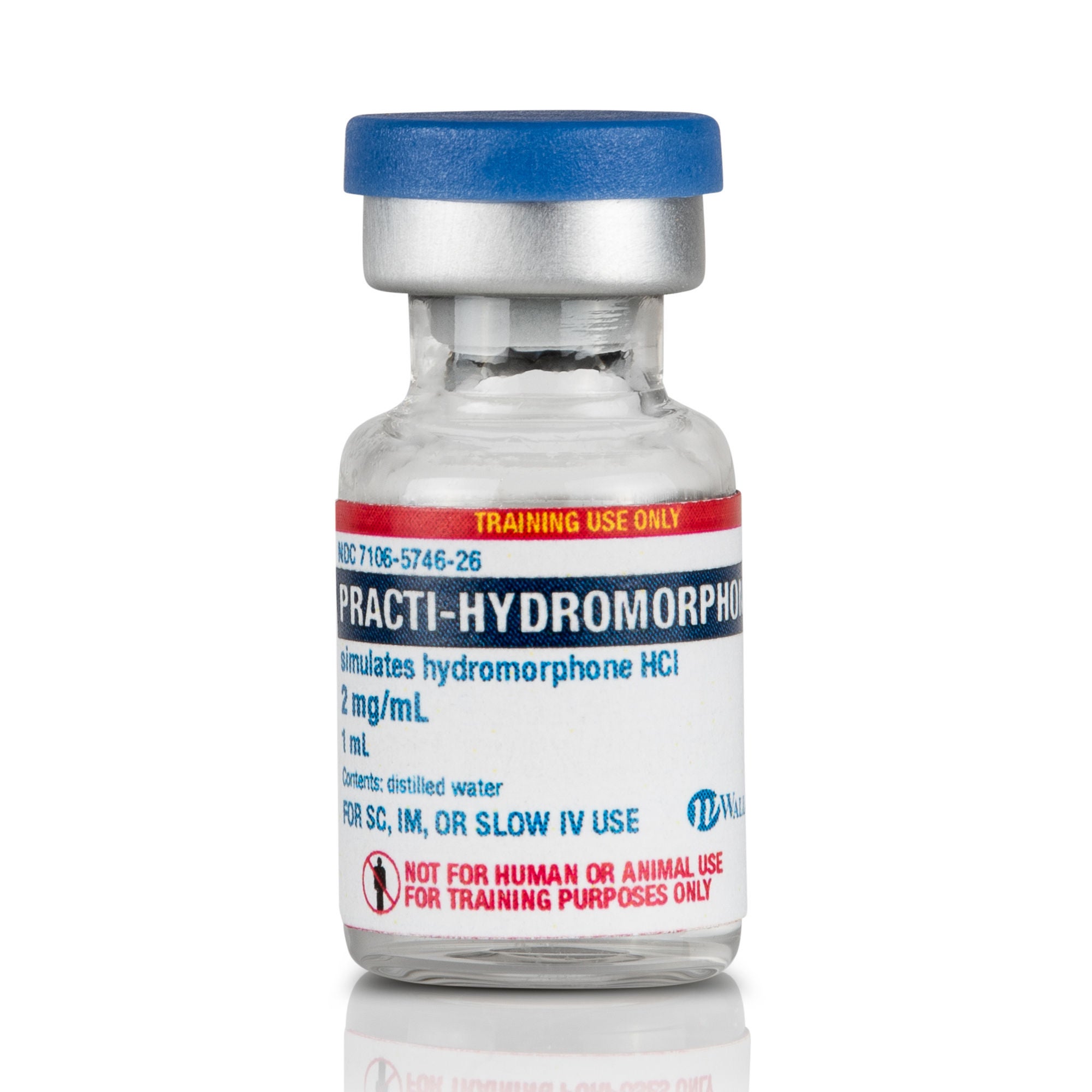 Wallcur - 450HM Clinical Training Medication Practi-Hydromorphone™ Liquid Vial 1 mL