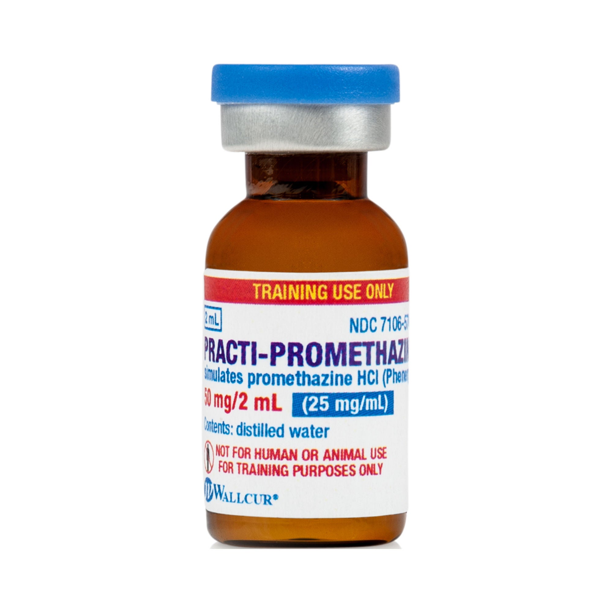 Wallcur - 454PZ Clinical Training Medication Practi-Promethazine™ Liquid Tint Vial 2 ml