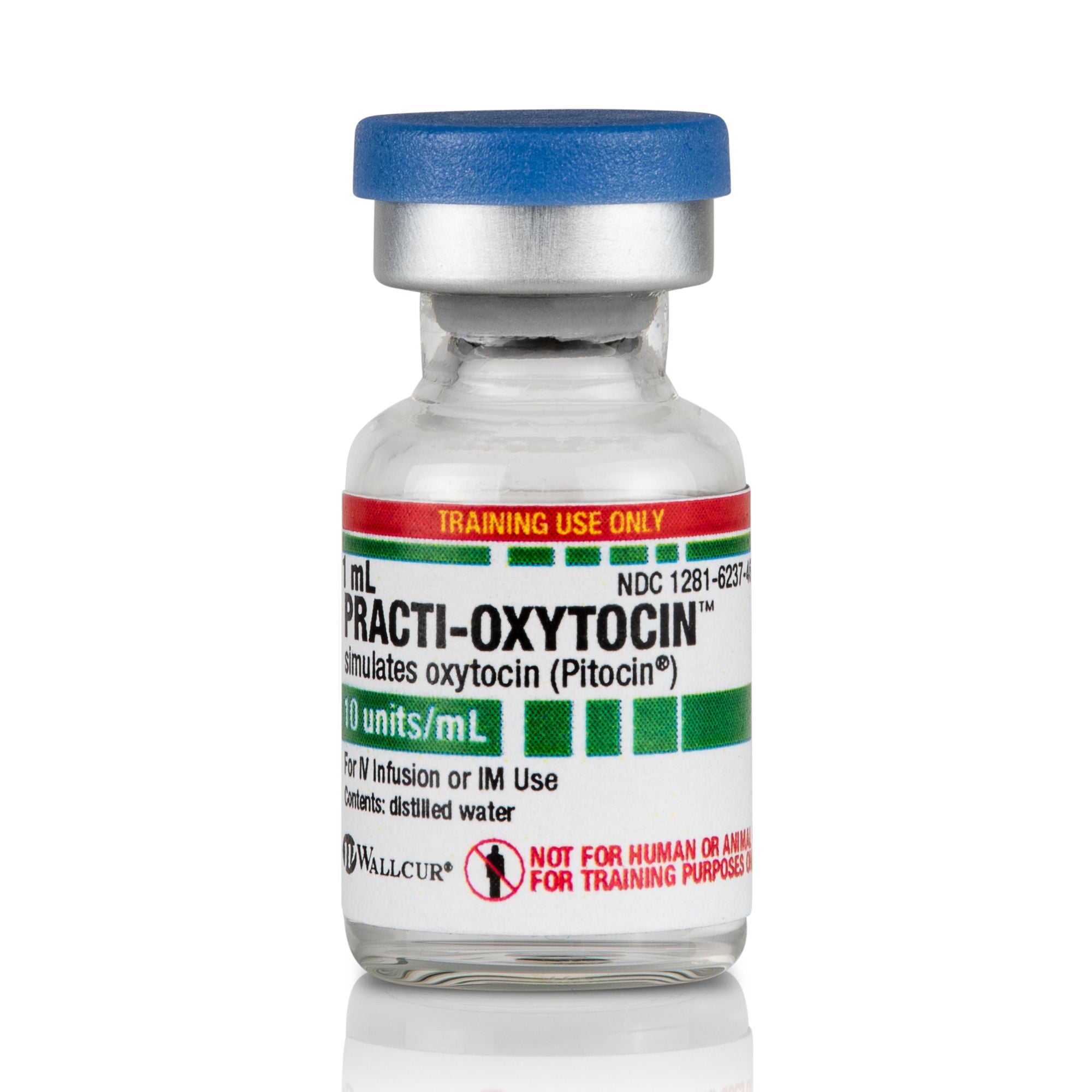 Wallcur - 456TC Clinical Training Medication Practi-Oxytocin™ Liquid Vial 1 mL
