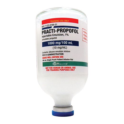 Wallcur - 462PF Clinical Training Medication Practi-Propofol™ Liquid Vial 100 mL