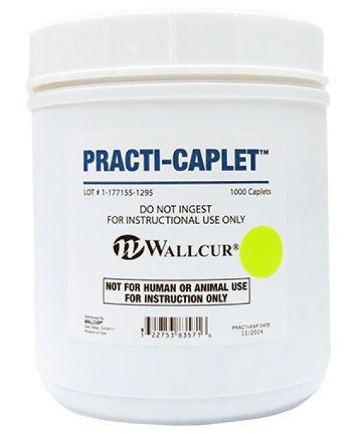 Wallcur - 671SC Clinical Training Medication Practi-Scored Caplet™ Caplet Jar