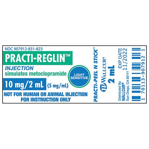 Wallcur - 9922RGL Training Medication Peel-N-Stick Labels Practi-Reglin™ For Wallcur's Practi-2 mL Mini Tint Vials™