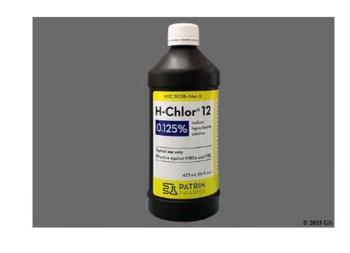 Patrin Pharma Inc - 39328006412 Antiseptic Sodium Hypochlorite Topical Liquid 473 mL Bottle