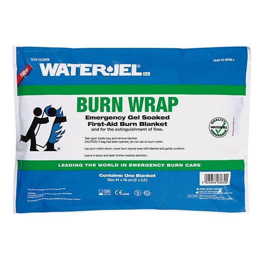 Safeguard US Operating LLC - G3630P-4.00.000 Gel Treated Burn Blanket Water-Jel® First Responder 30 X 36 Inch Gel / Wool Natural
