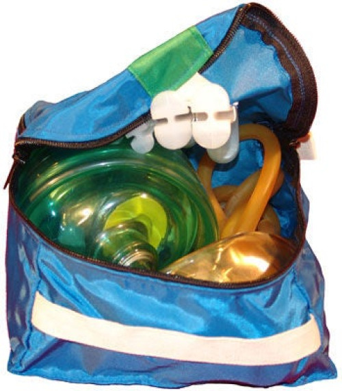 Thomas Transport Packs-EMS - TT103 Center Airway Pouch Thomas Blue 8 X 8 X 4 Inch
