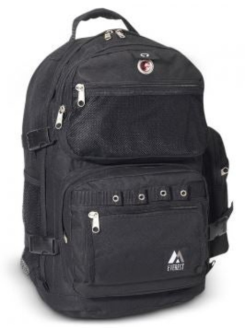 Everest Trading Corp - 3045R-BLACK Backpack Everest Black 13-1/2 X 20 X 8 Inch