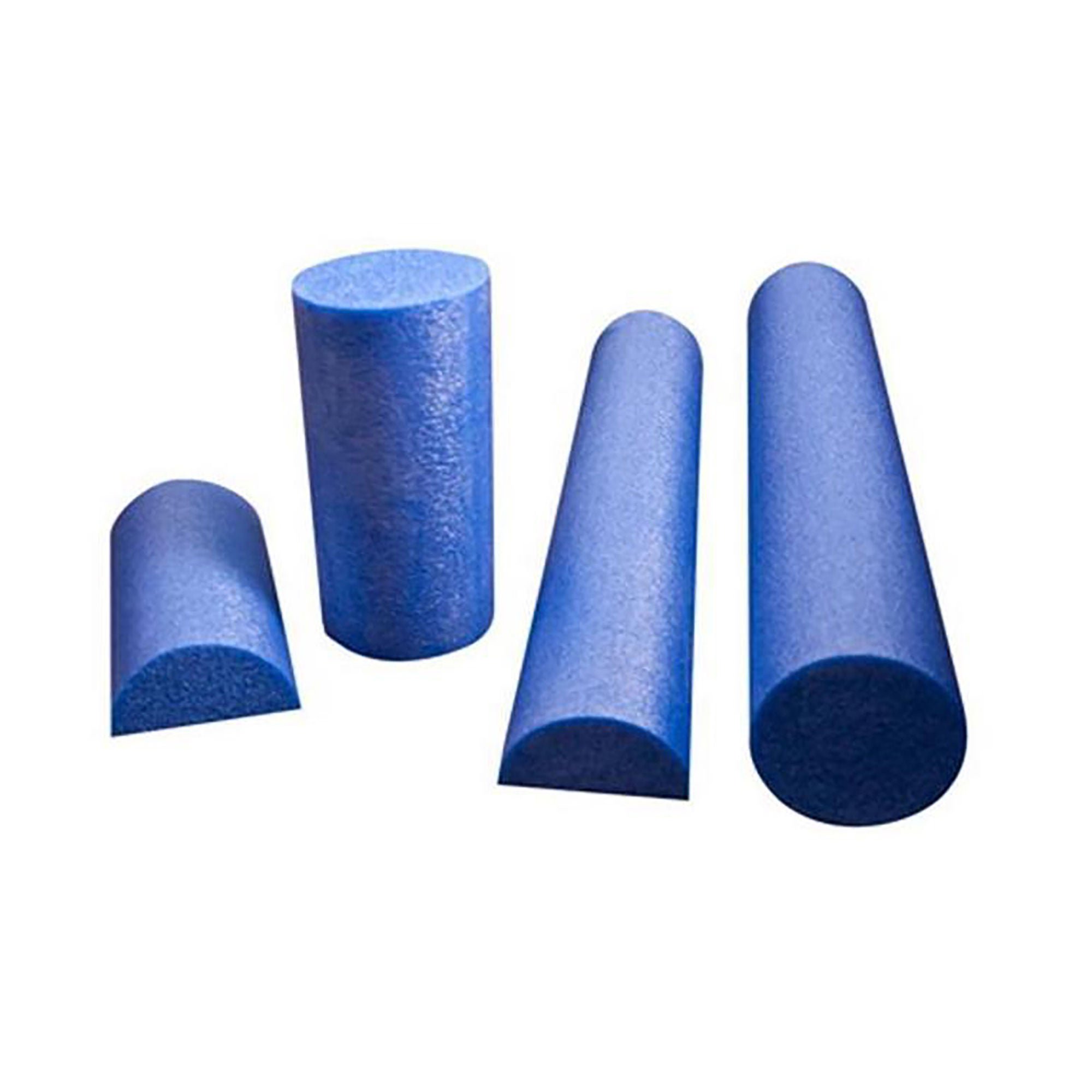 Fabrication Enterprises - 30-2152 CanDo® Half-Round Therapy Foam Roller Blue Polyethylene Foam 6 X 36 Inch