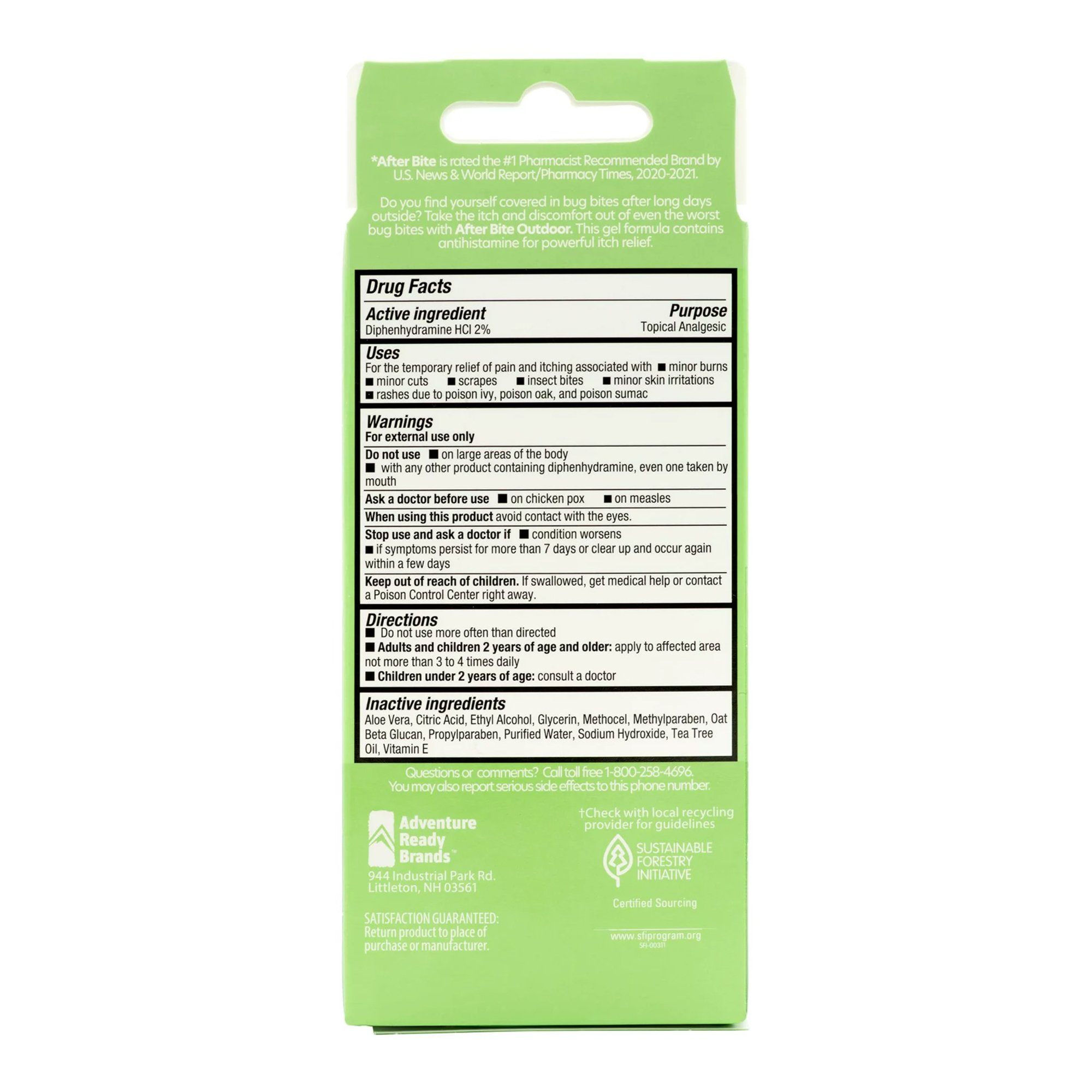 Travelers Supply Inc TN06-1570 - AfterBite® Outdoor Itch Relieving Gel - 1/Each, 12/Case