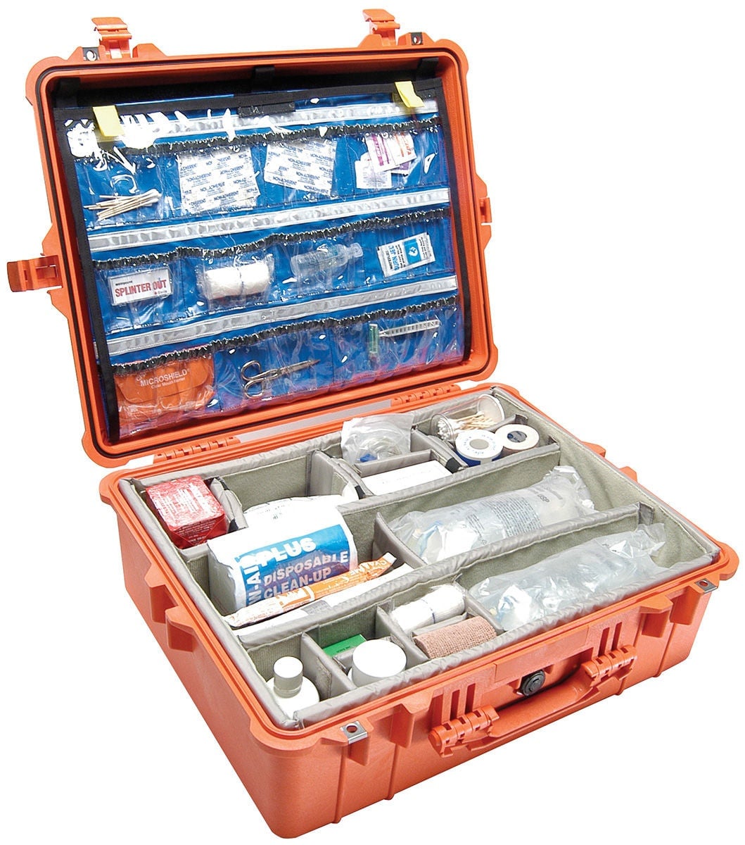 Thomas Transport Packs-EMS - 1600EMS-ORANGE Hard Case Pelican 1600 Protector Orange
