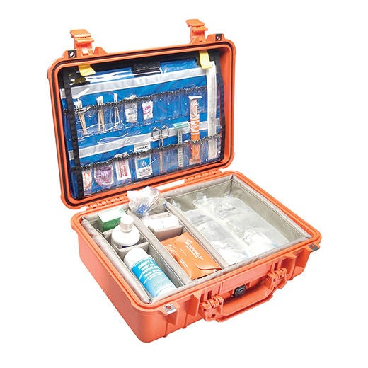 Thomas Transport Packs-EMS - 1500EMS-ORANGE EMS Case Pelican 1500 Orange Copolymer / Polypropylene / Foam 18.5 X 14.06 X 6.93 Inch