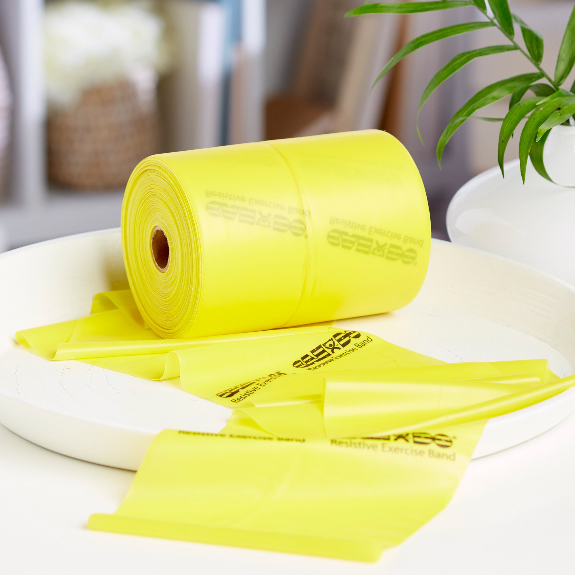 McKesson Brand 169-5221 - McKesson Exercise Resistance Band, Yellow, 5" x 50 Yard, Extra-Light Resistance - 1/Each