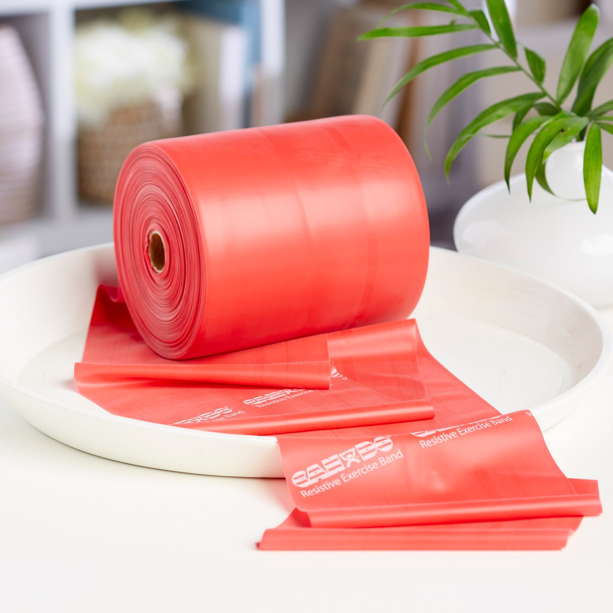 McKesson Brand 169-5222 - McKesson Exercise Resistance Band, Red, 5 Inch x 50 Yard, Light Resistance - 1/Each