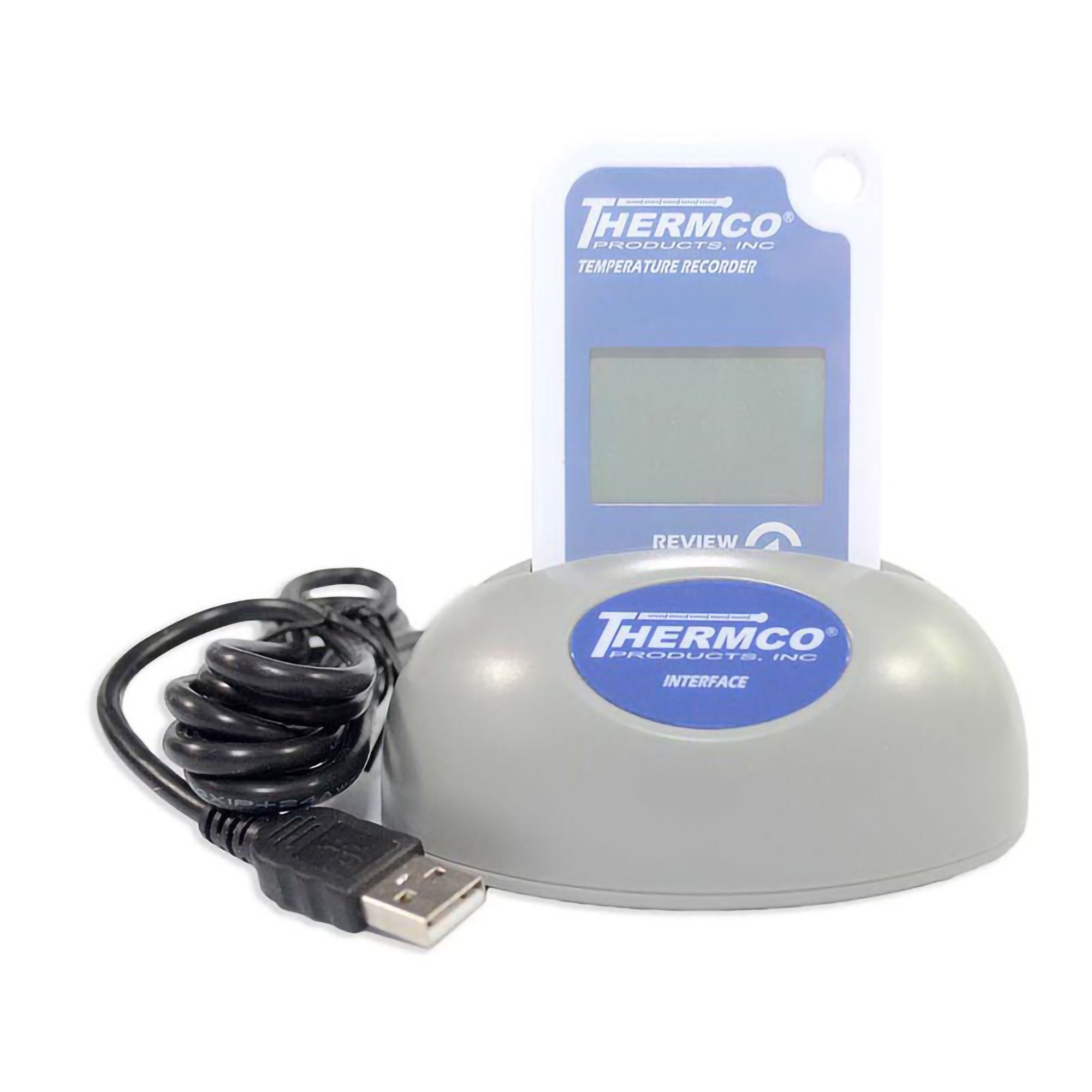 Thermco Products Inc - LTTRED3016RUSB Refrigerator / Freezer Vaccine Data Logger with Alarm Kit LogTag® TRED30-16R Fahrenheit / Celsius -40° to 210°F (-40° to 99°C) External Bottle Probe Wall Mount Battery Operated