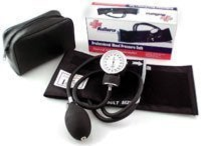 MedSource International - MS-BP300 Aneroid Sphygmomanometer Unit MedSource Pediatric Cuff Arm Nylon Cuff 12 - 17 cm Pocket Aneroid