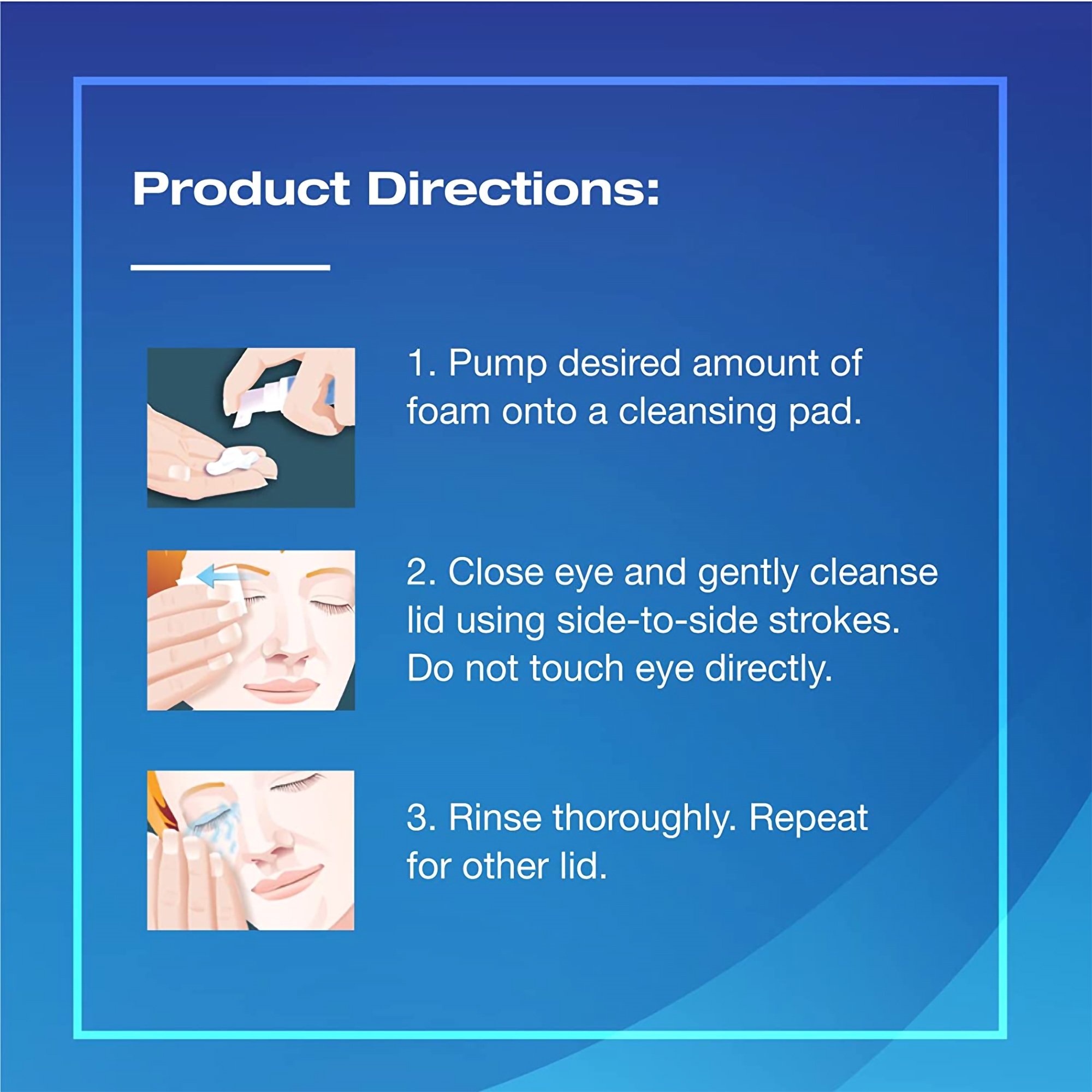 Ocusoft 54799030500 - OCuSOFT® Lid Scrub® Eyelid Cleanser Kit - 1/Each