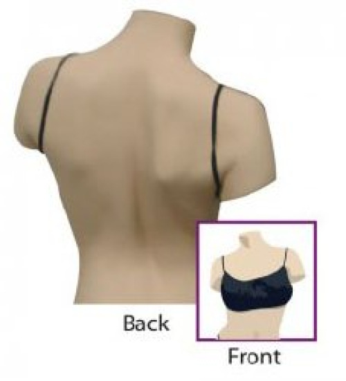 Dukal 900512-1 - Reflections™ Disposable Bra, Large/X-Large, Black - 1/Each