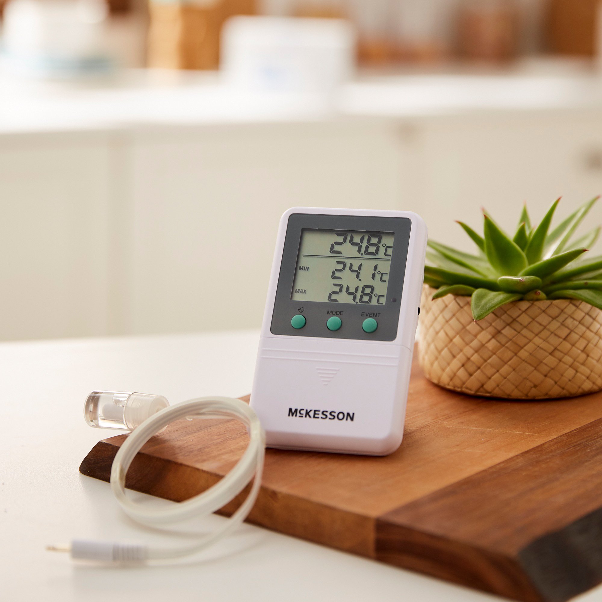 McKesson Brand MCK821RFV - McKesson Refrigerator/Freezer Thermometer, Digital Display, -58° – +158° F Range - 1/Each