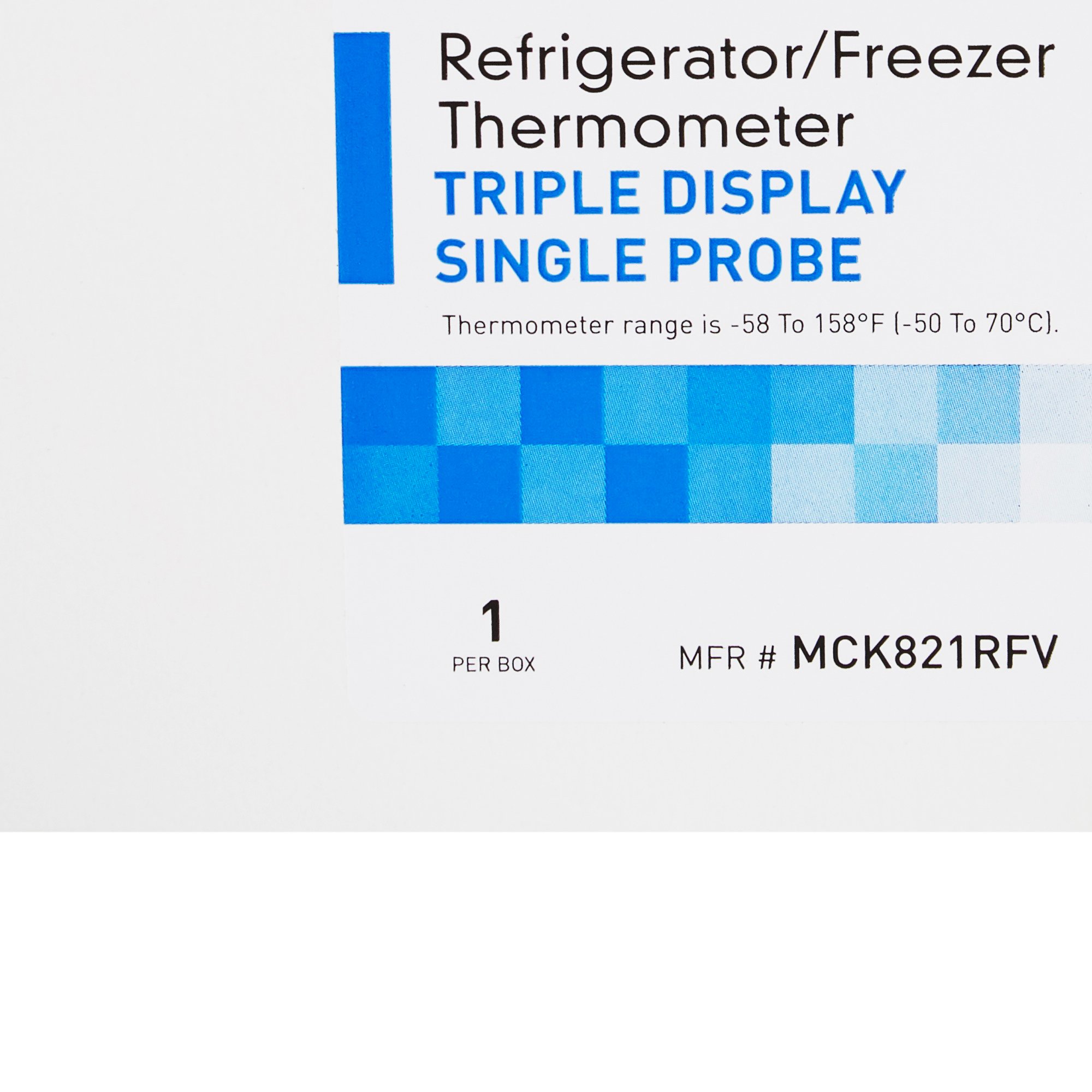 McKesson Brand MCK821RFV - McKesson Refrigerator/Freezer Thermometer, Digital Display, -58° – +158° F Range - 1/Each