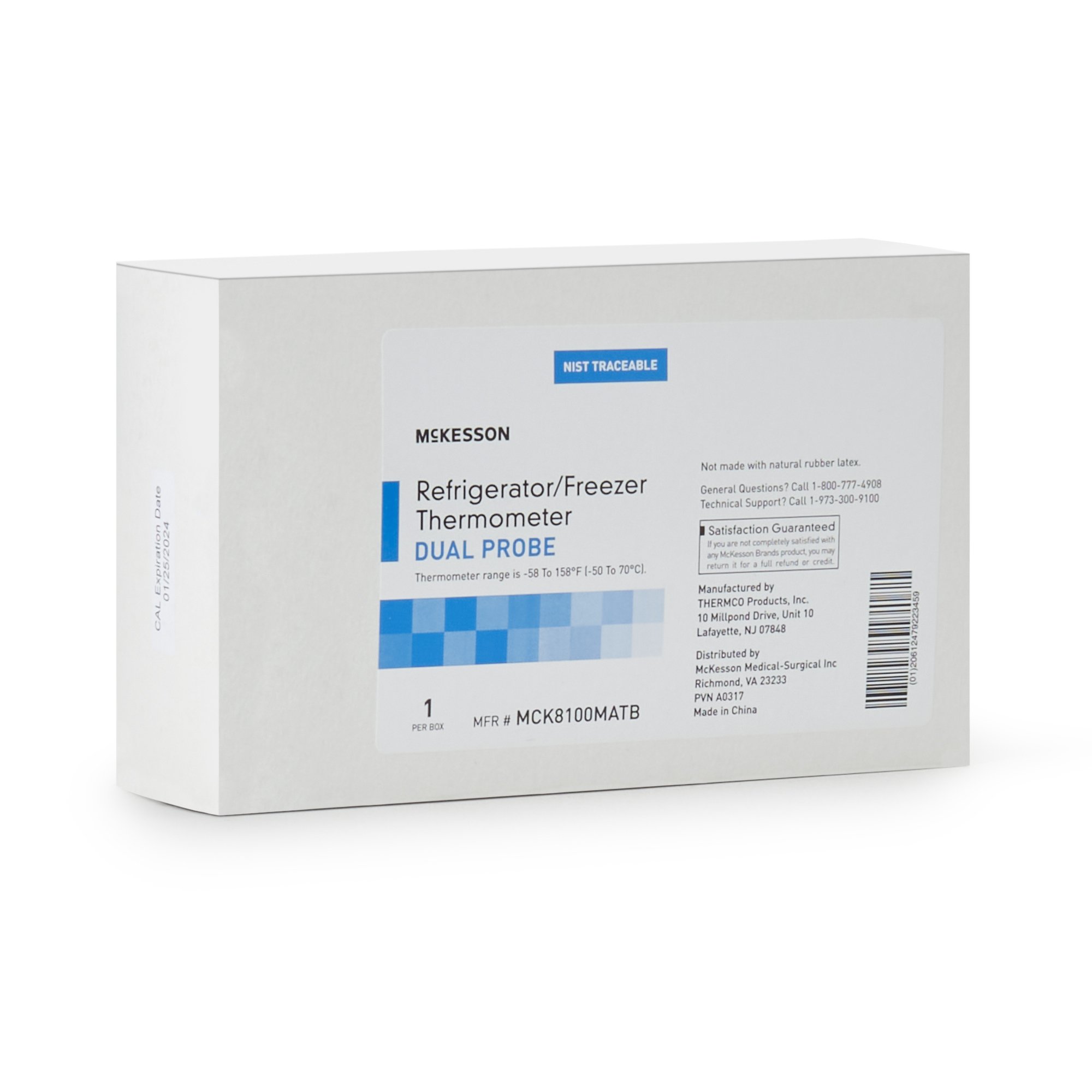 McKesson Brand MCK8100MATB - McKesson Refrigerator / Freezer Thermometer, -58° to +158° F (-50° to +70°C) - 1/Each