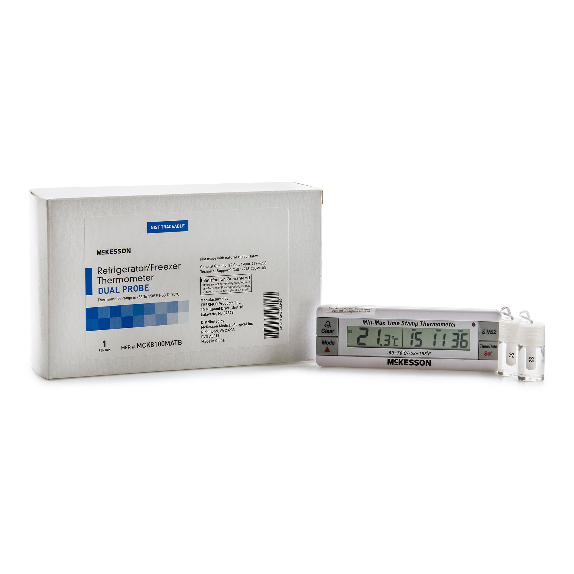 McKesson Brand - MCK8100MATB McKesson Refrigerator / Freezer Thermometer