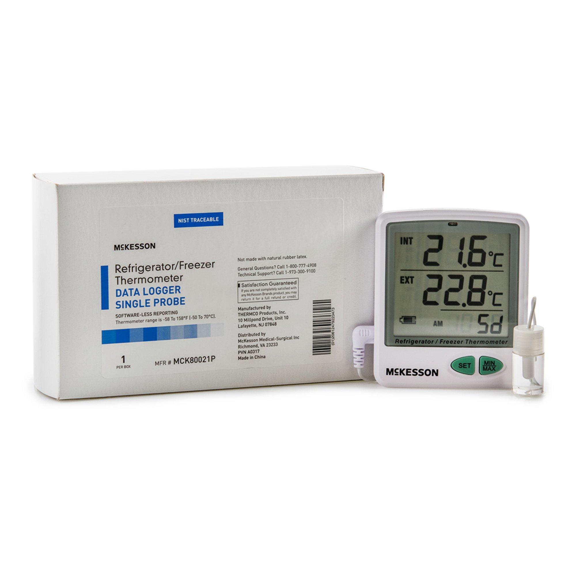 McKesson Brand - MCK80021P McKesson Datalogging Refrigerator/Freezer Thermometer