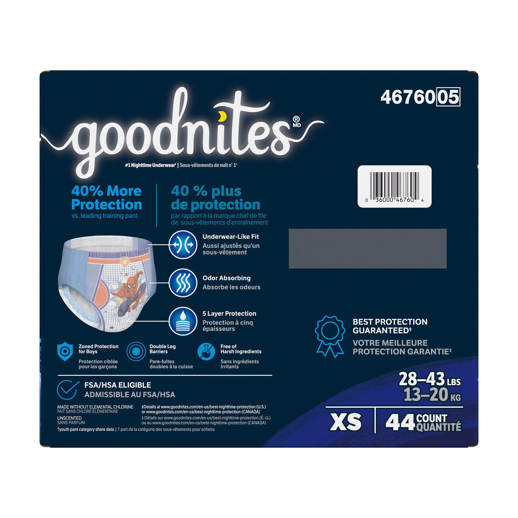 Kimberly Clark - 46760 GoodNites® Absorbent Underwear for Boys