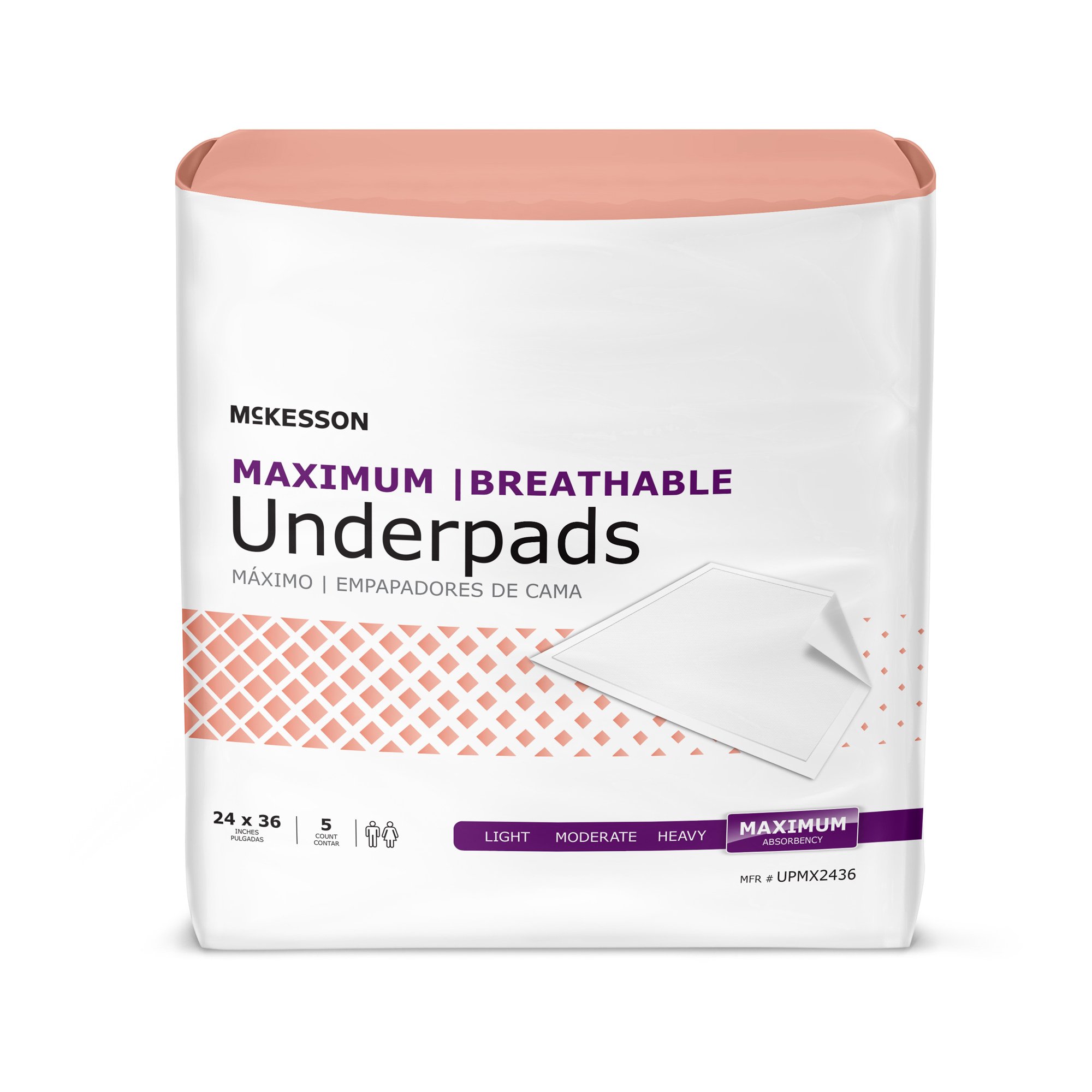 McKesson Brand - UPMX2436 McKesson Ultimate Breathable Underpads
