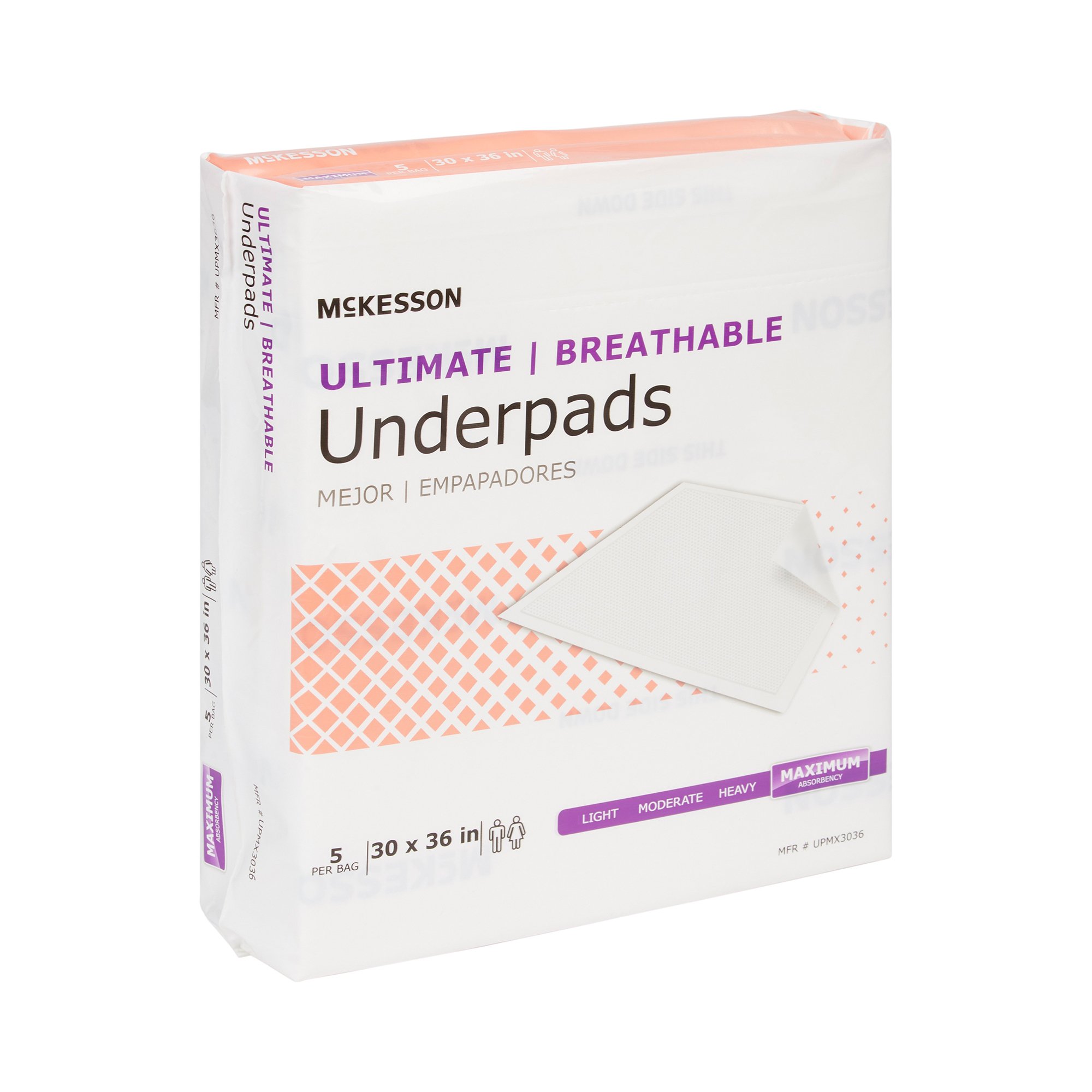 McKesson Ultimate Breathable Disposable Underpad UPMX3036 by McKesson Brand